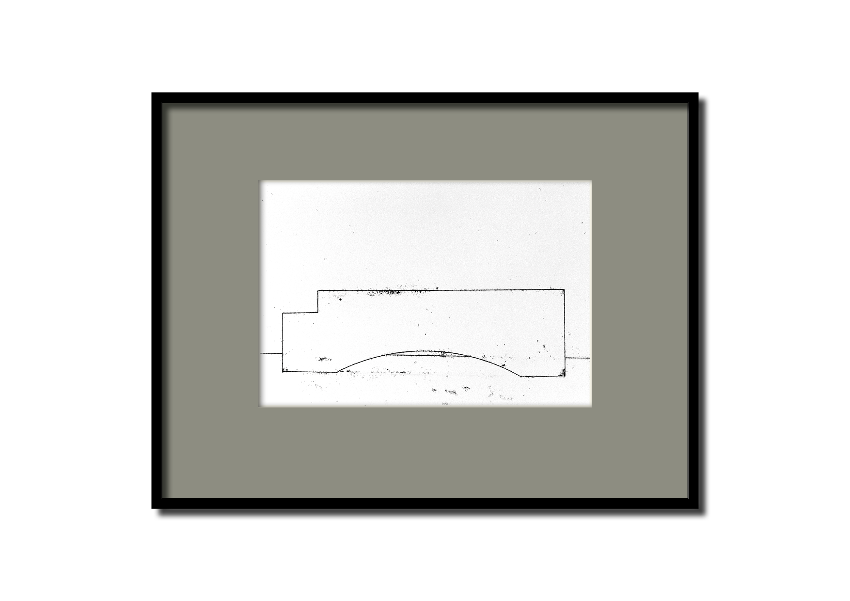 Série Bunkers - Monotype sur papier - 1997 - 80*120 cm