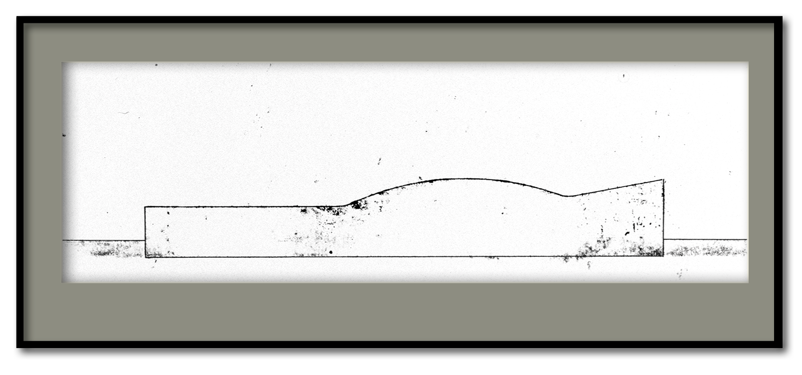Série Bunkers - Monotype sur papier - 1997 - 20*63 cm