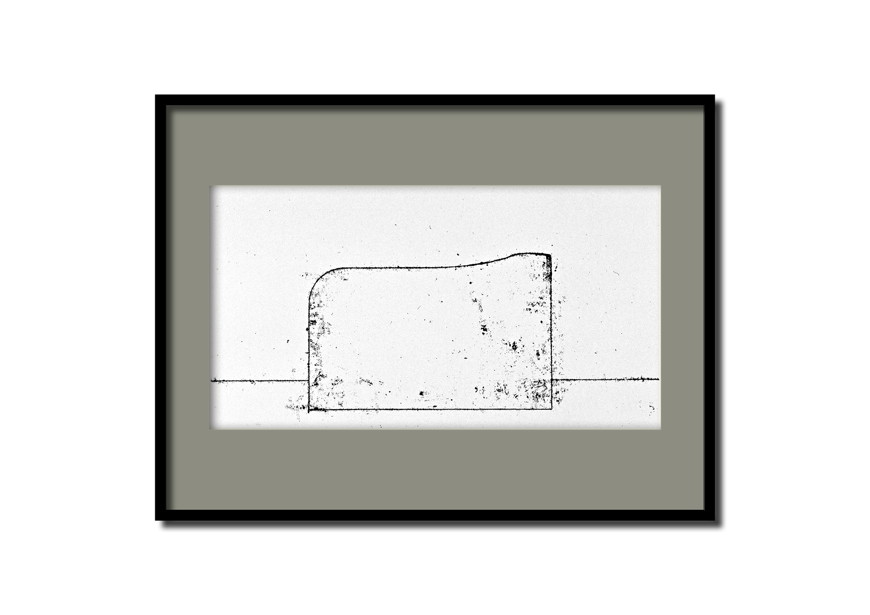 Série Bunkers - Monotype sur papier - 1997 - 50*84 cm