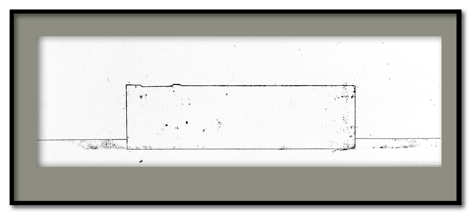 Série Bunkers - Monotype sur papier - 1997 - 20*63 cm
