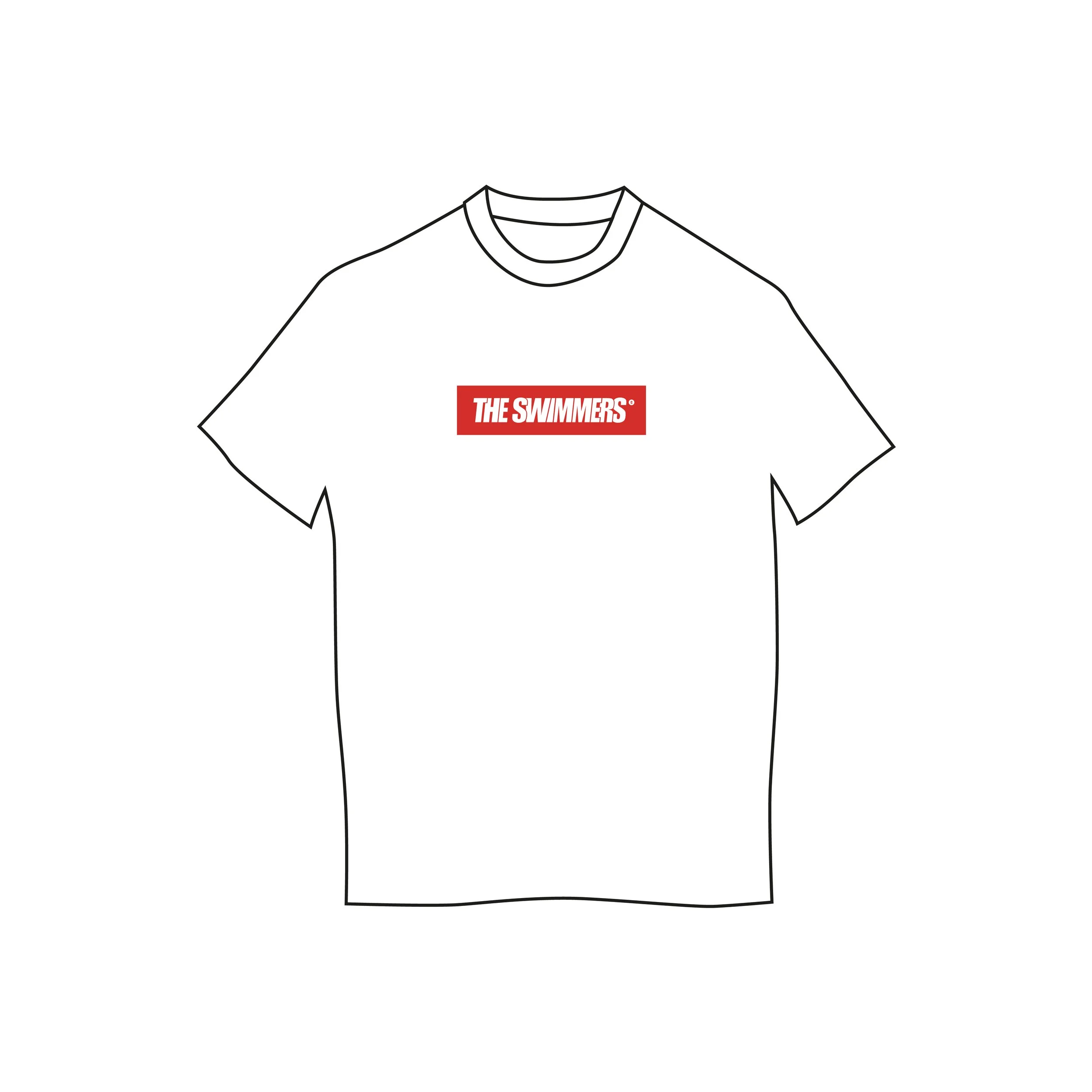 THE SWIMMERS X FORCE ET HONNEUR / T-SHIRT OVERSIZED BASIC / Blanc