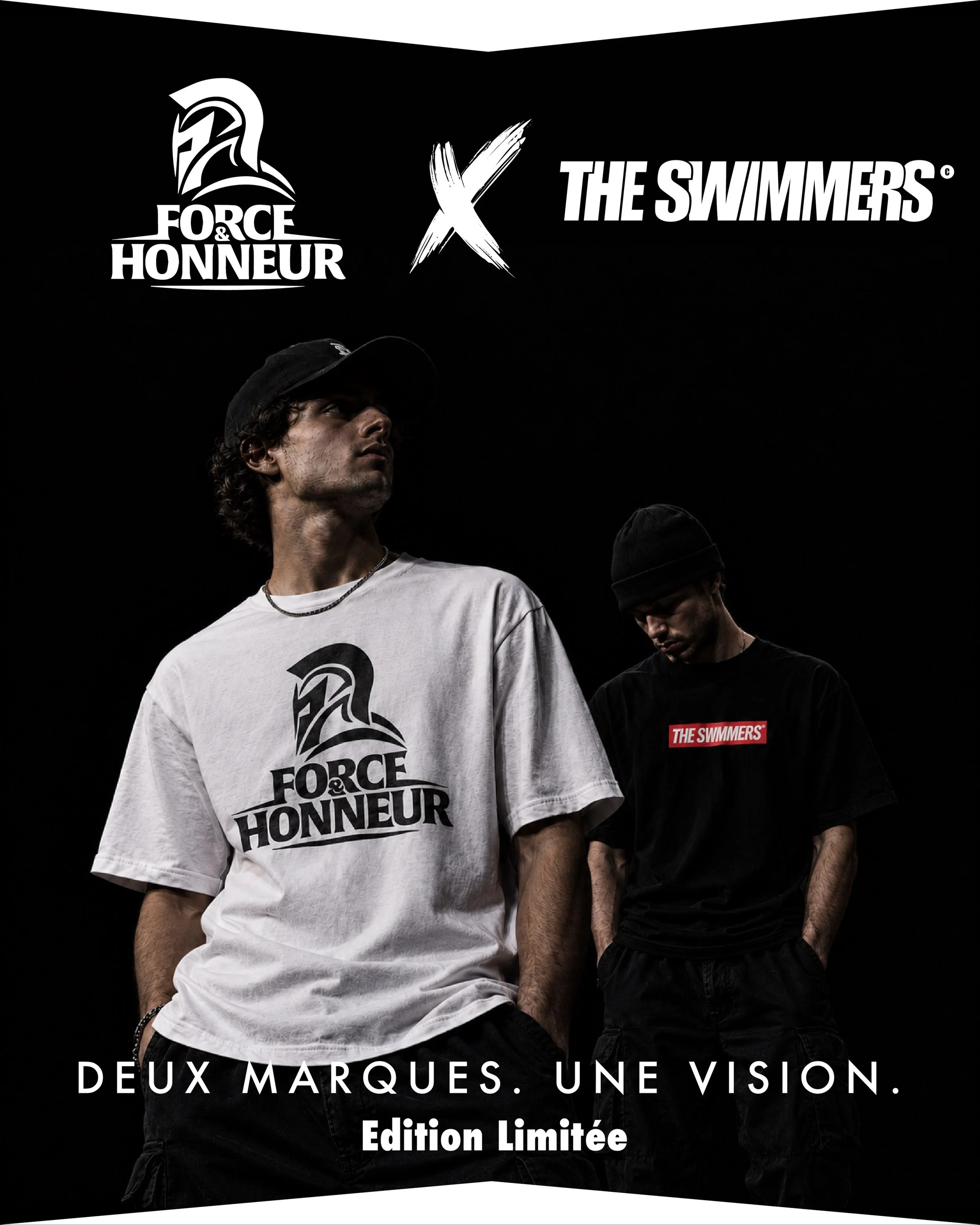 THE SWIMMERS &times; FORCE &amp; HONNEUR
💪🤝💪🤝💪🤝🤝💪🤝💪🤝💪🤝
Deux univers, une m&ecirc;me passion, une m&ecirc;me d&eacute;termination.
Une collaboration exclusive o&ugrave; style, force et authenticit&eacute; ne font qu&rsquo;un.

C&rsquo;est