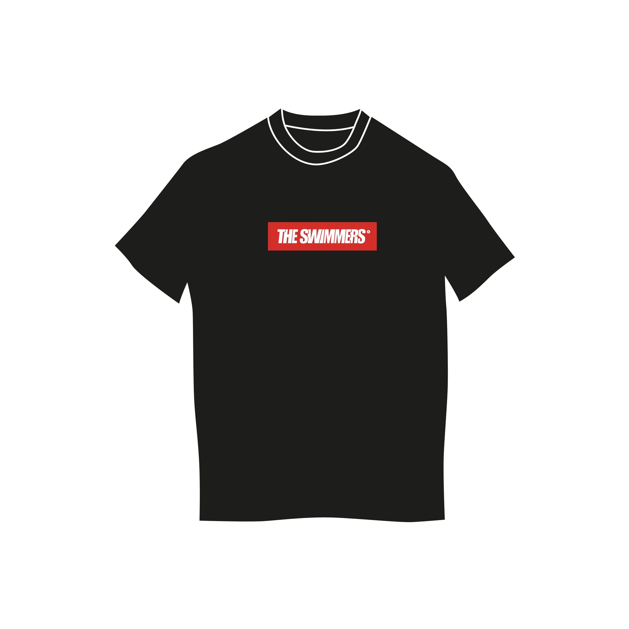 THE SWIMMERS X FORCE ET HONNEUR  / T-SHIRT OVERSIZED BASIC / Noir