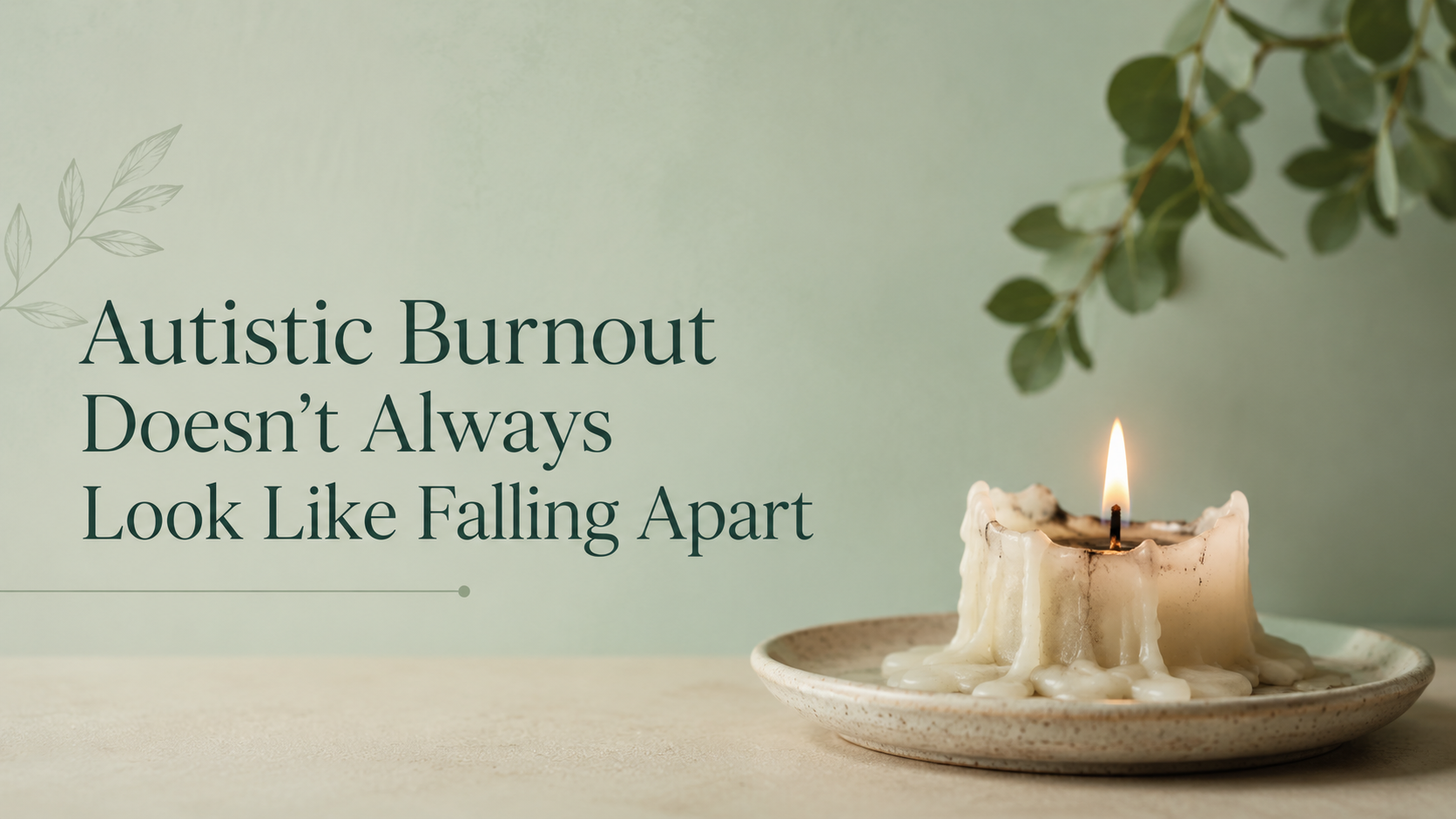 Autistic Burnout Doesn’t Always Look Like Falling Apart