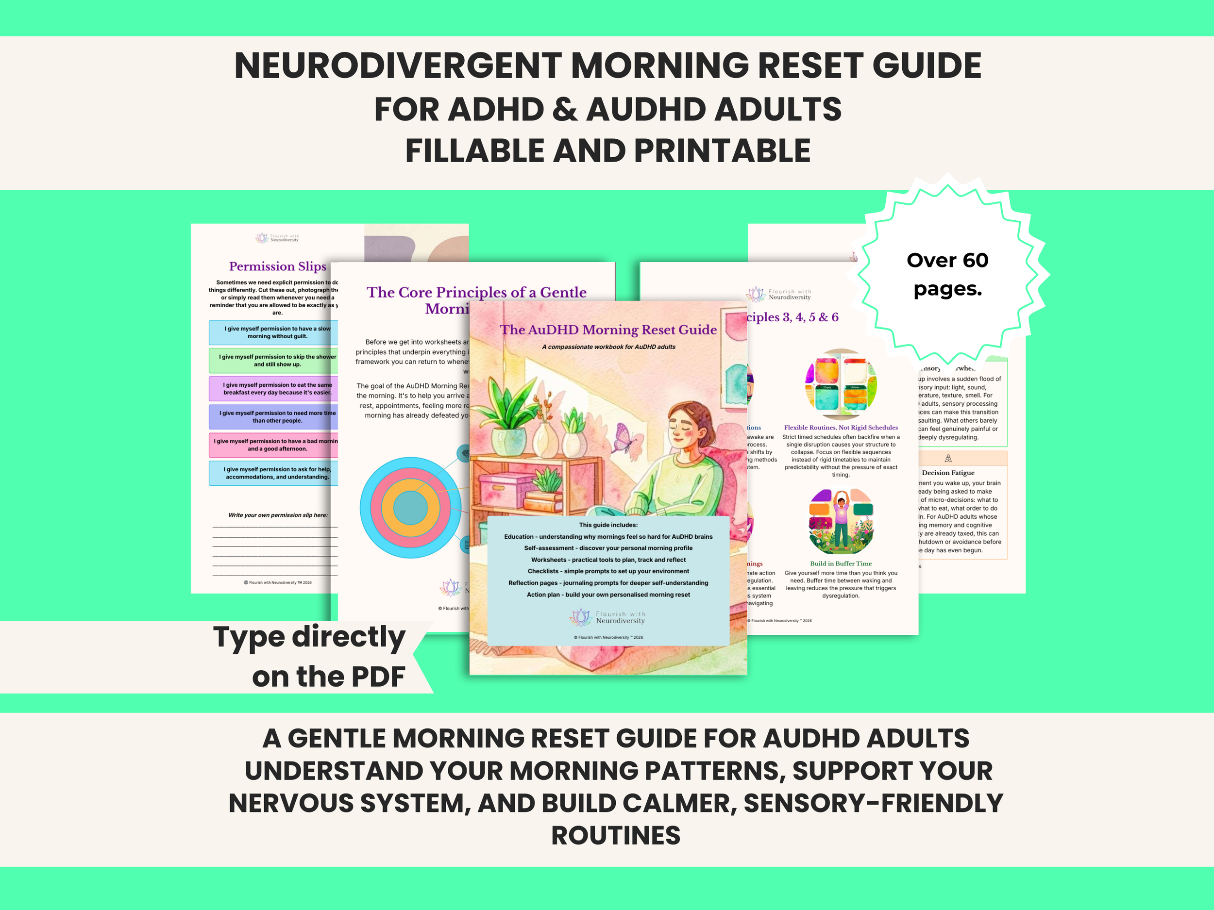 Morning Reset WorkBook and Guide for Neurodivergent Adults