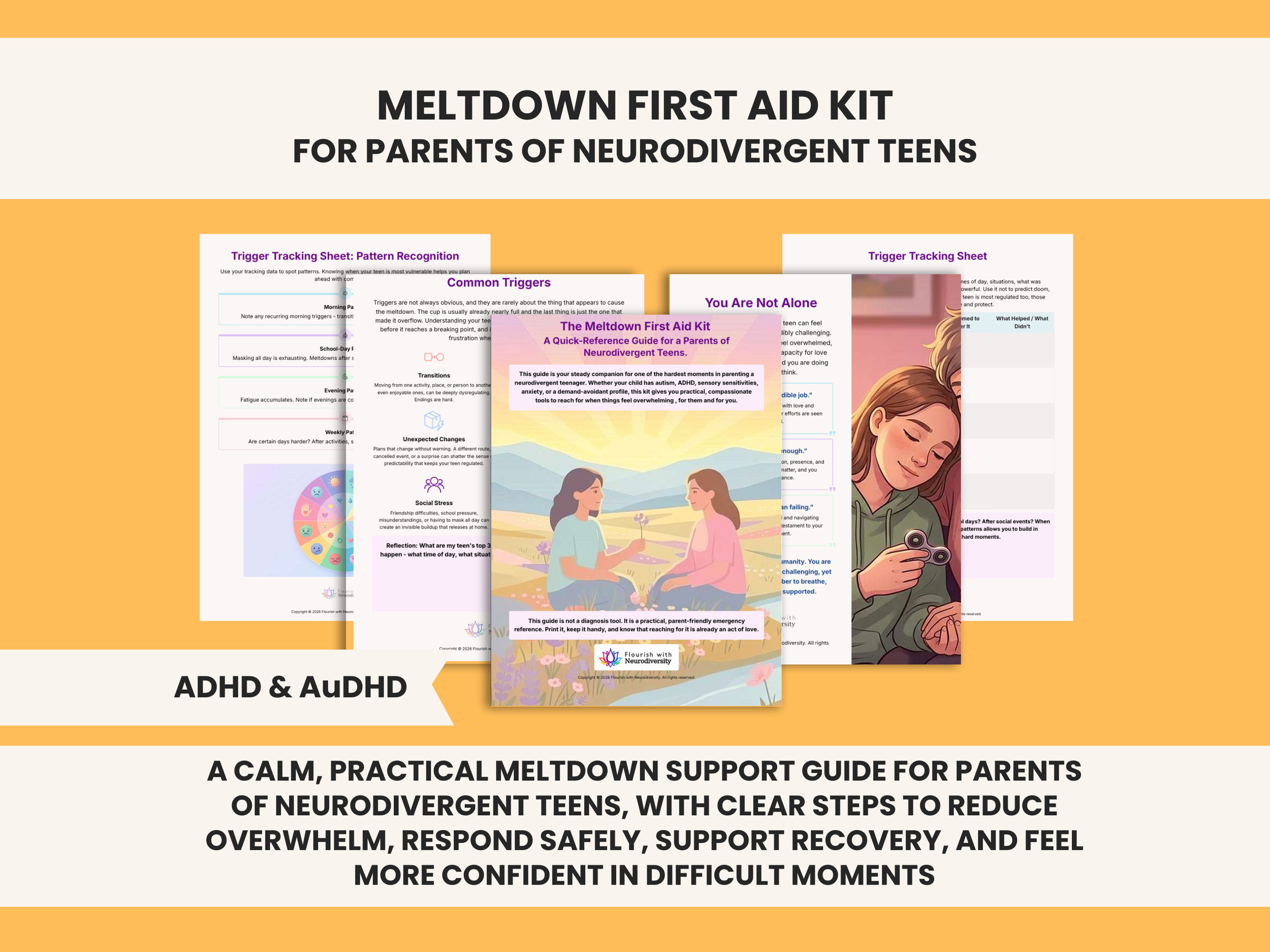 The Meltdown First Aid Kit, For Parents of Neurodivergent, ADHD, AuDHD, Autistic Children.