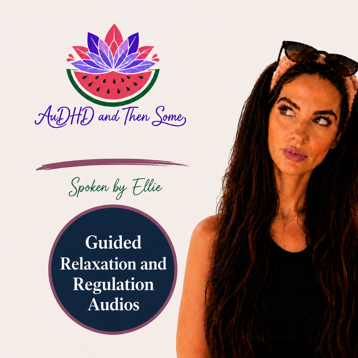 Guided relaxation and regulation audios for AuDHD adults, hosted by Ellie