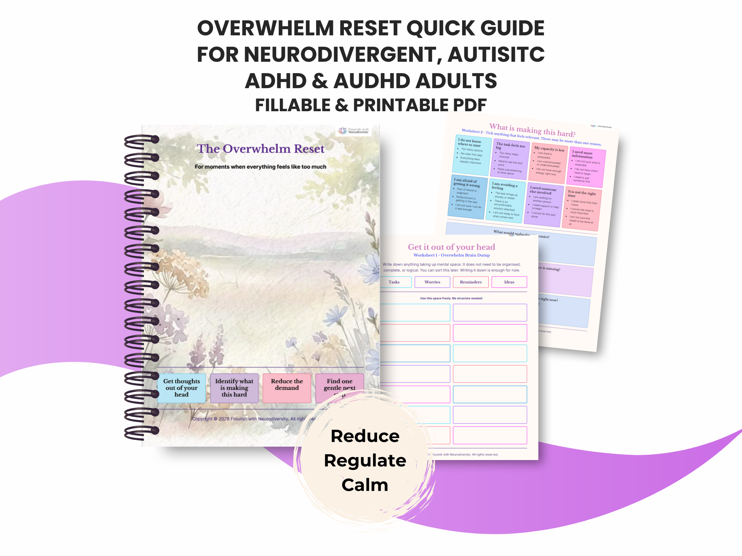 Overwhelm Reset Mini Guide - Printable and Fillable