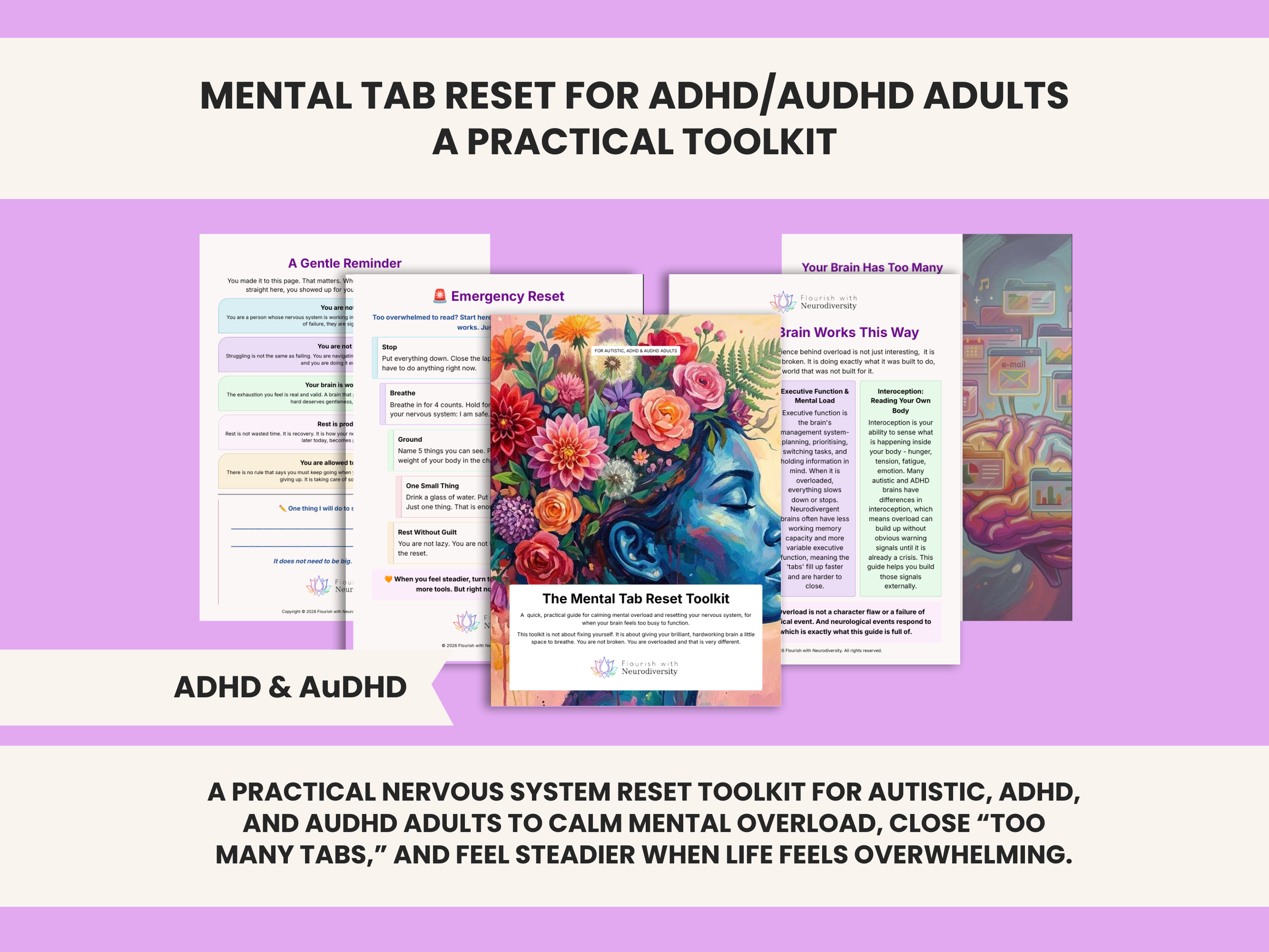 The Mental Tab Reset Toolkit, for ADHD, AuDHD and Autistic Adults