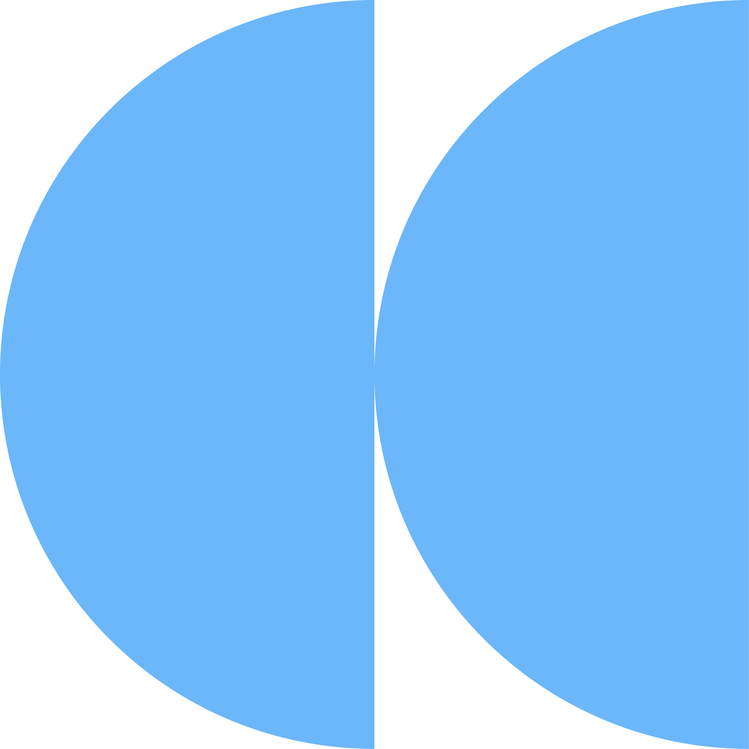 Blue and black pie chart with two segments, one larger segment on the left and a smaller segment on the right.