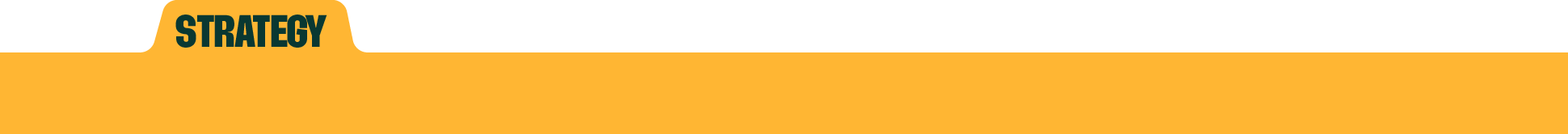 A graphic showing a yellow triangle with the words 'Strategy' at the top and various elements within the triangle related to business or planning.