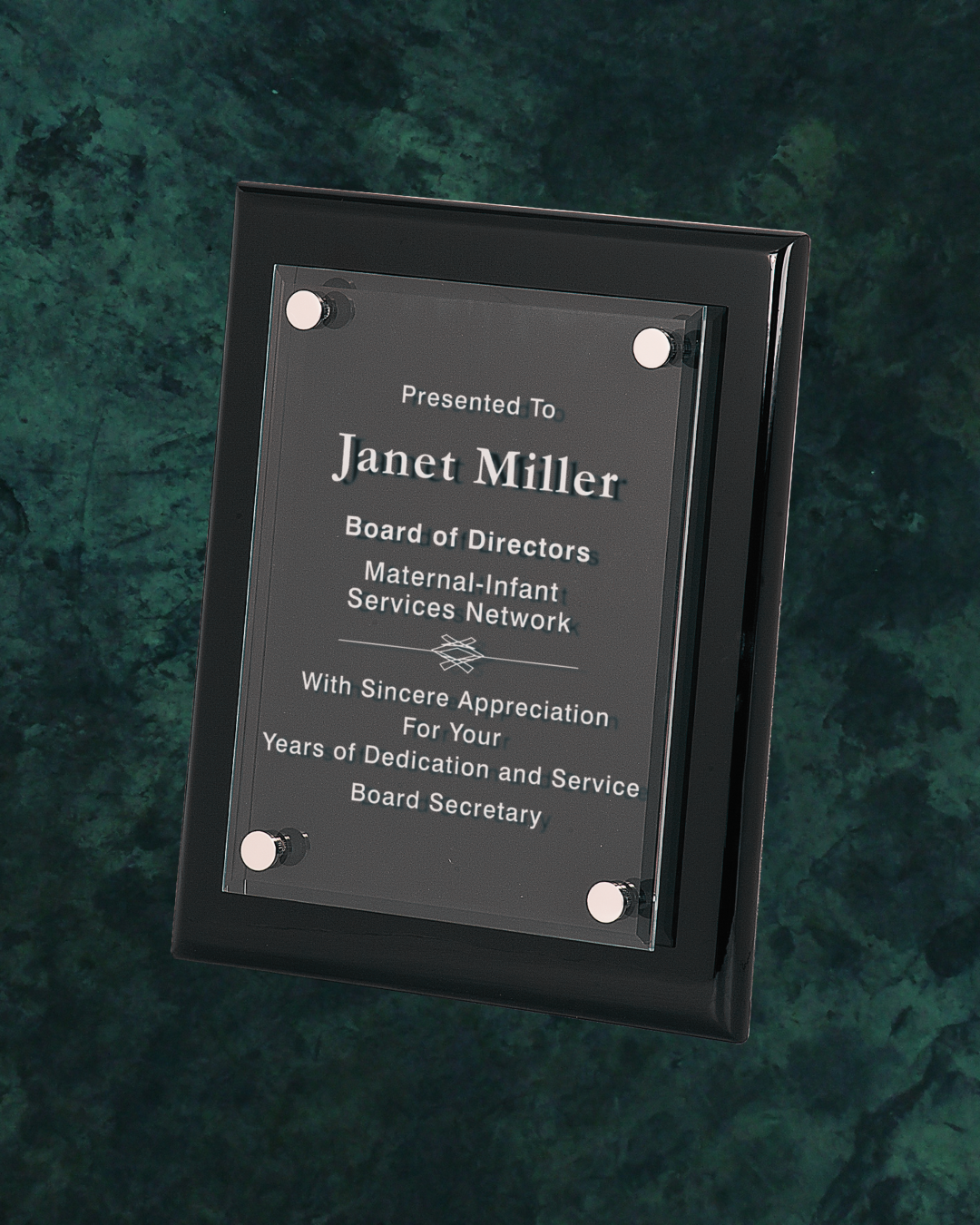 Signature Floating Acrylic Plaque