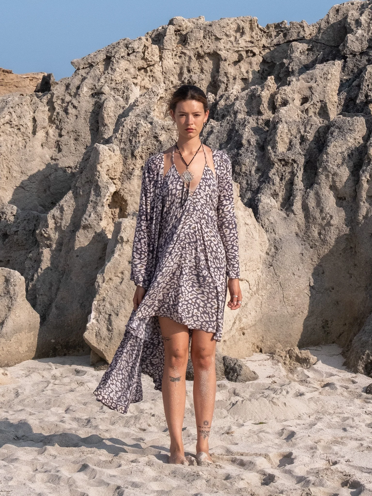 India Short Dress in Jaguar