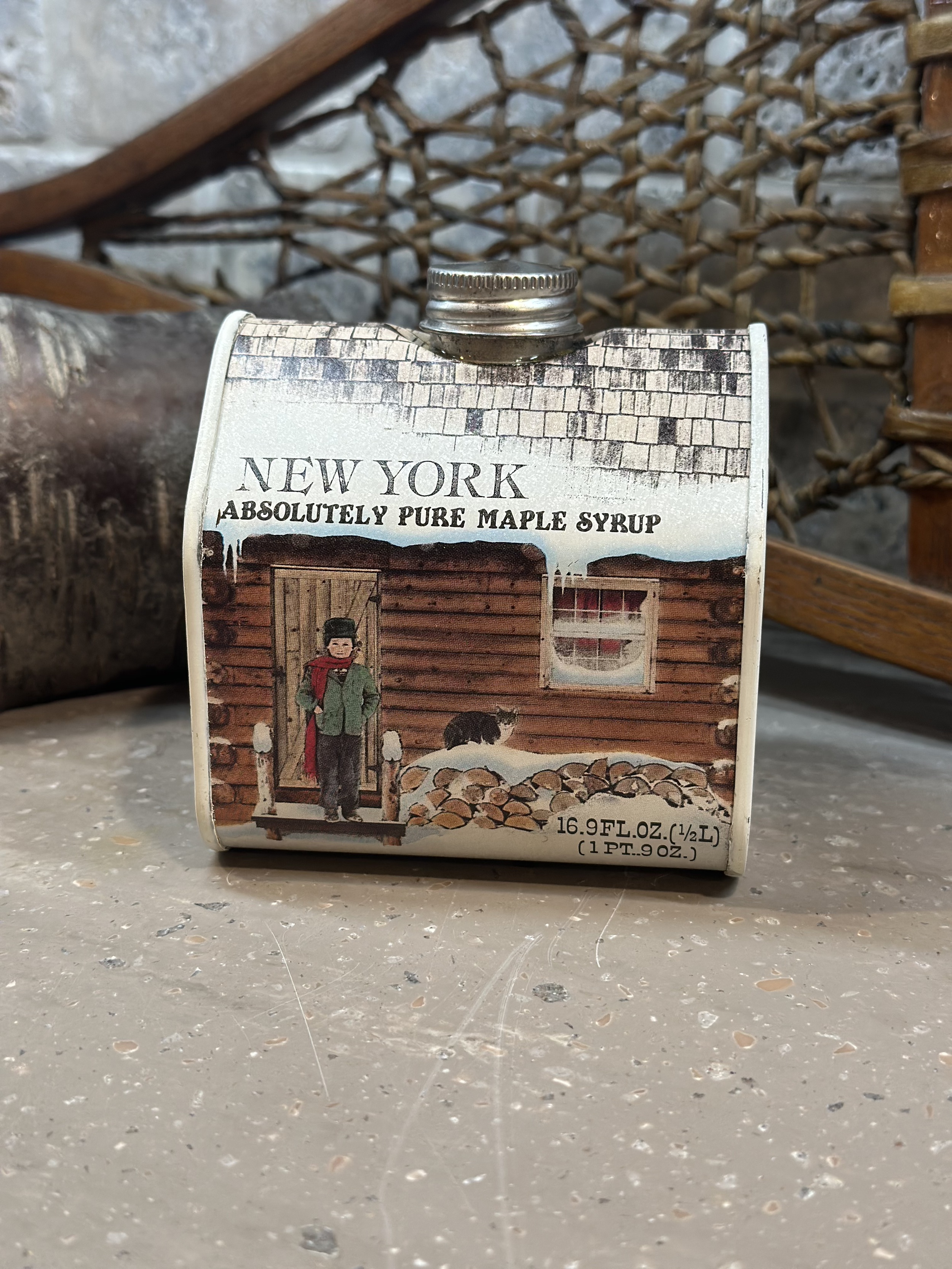 Log Cabin Tin (Available in Large-16.9oz and Small-8.45oz)