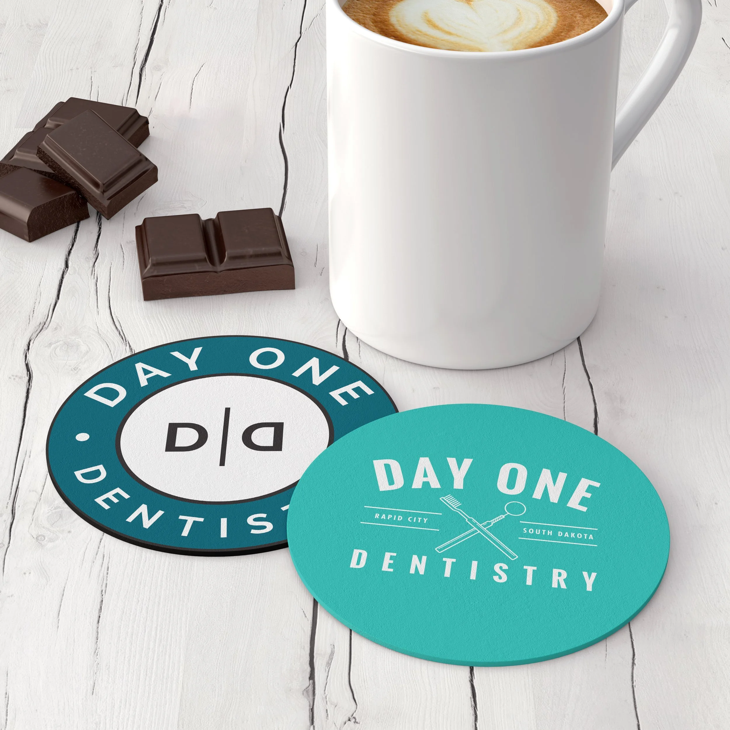 Day One Dentistry Coasters