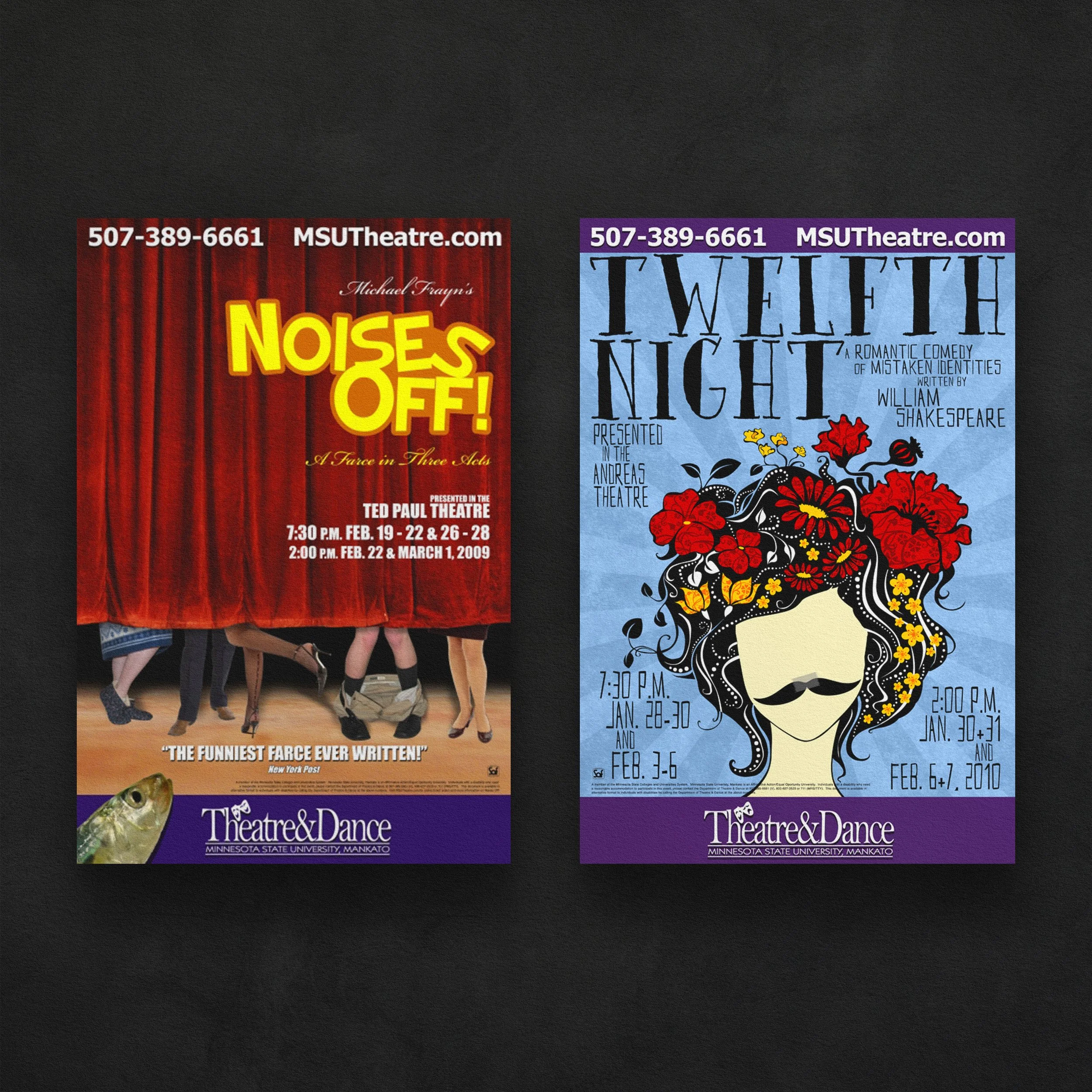 NOISES OFF! / TWELFTH NIGHT