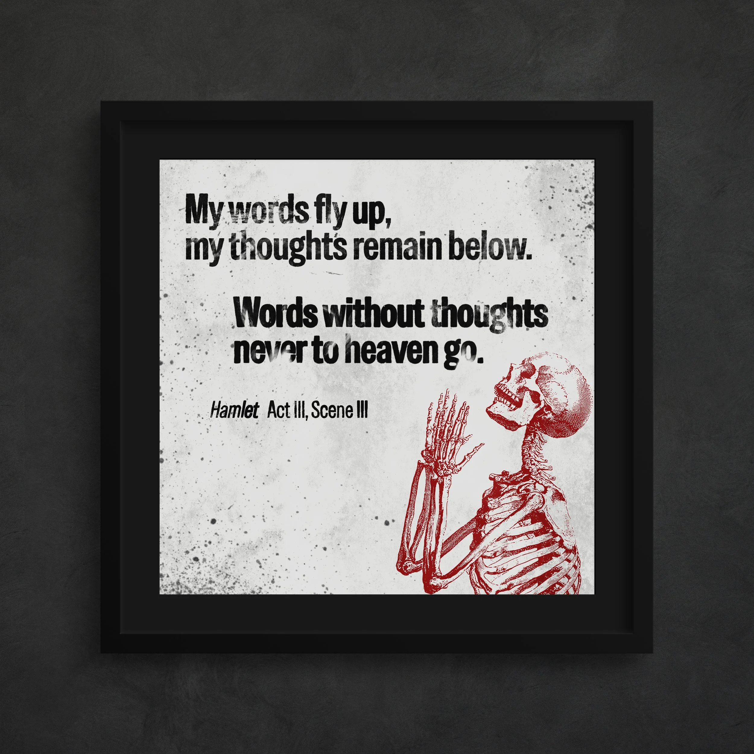 The prayer of Claudius from Hamlet, Act III, Scene III. #shakespeare #vitaopus