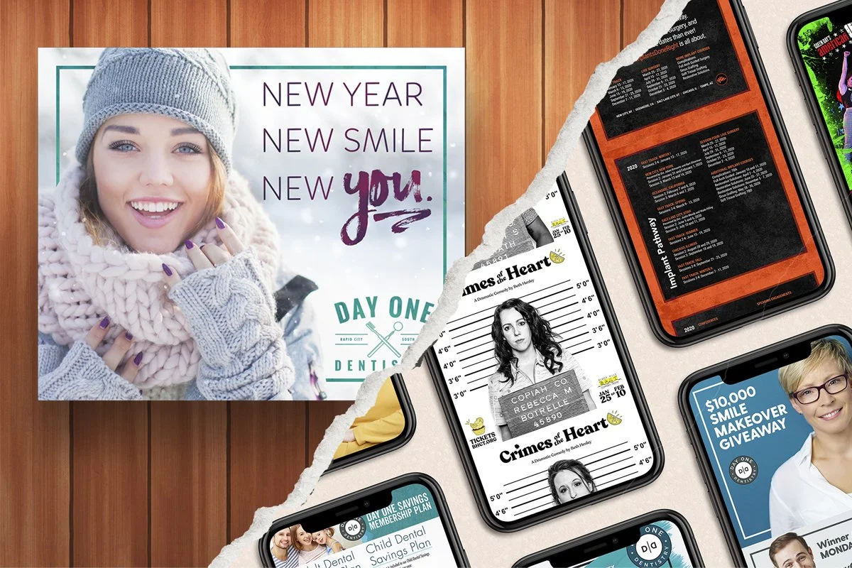 Advertising: Print Work & Social Media