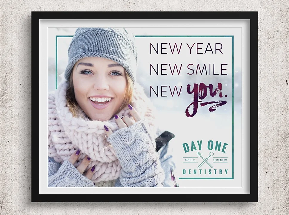 Young woman smiling in winter coat after dental work