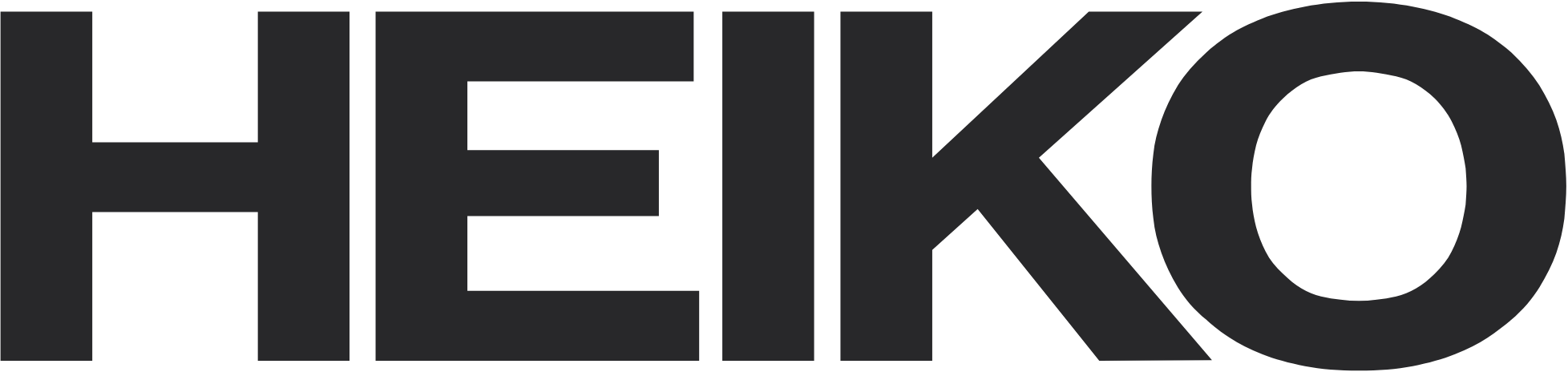 A close-up of the black Helm logo on a white background.