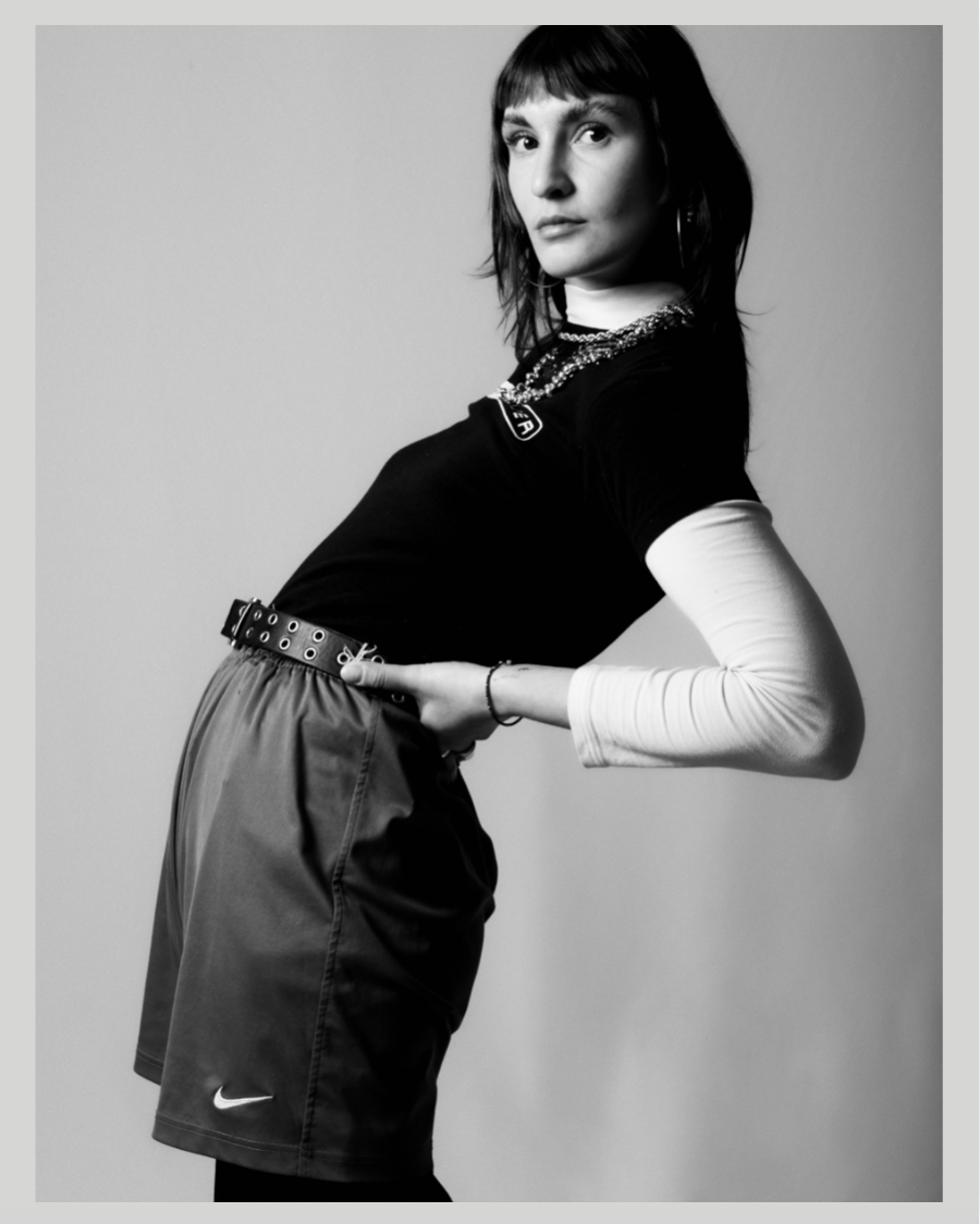 fashion portrait in nike clothes