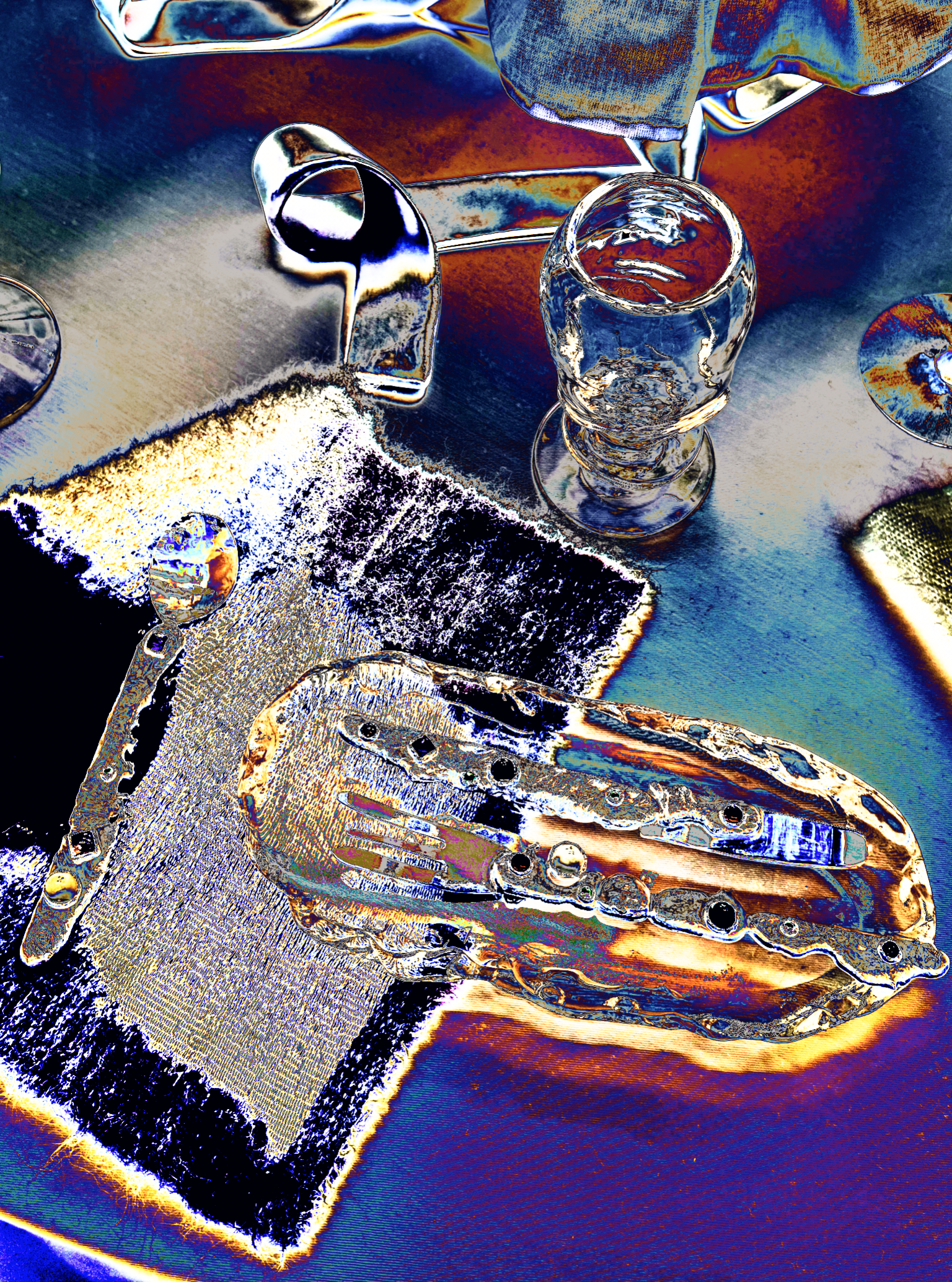 Art photo cutlery