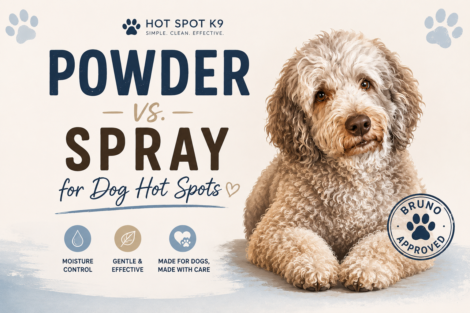 Powder vs. Spray for Dog Hot Spots