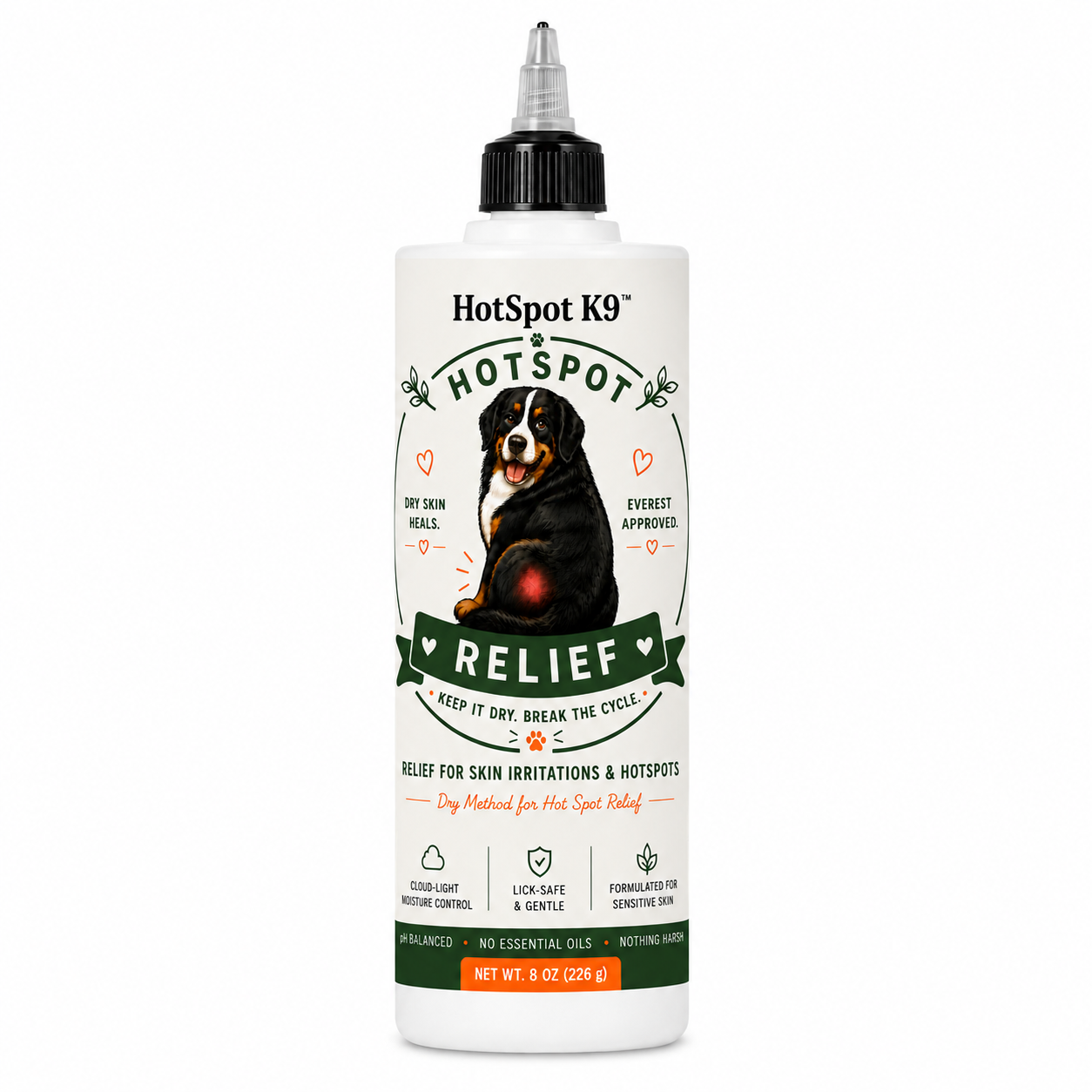 Dry Hot Spot Powder for Dogs (Precision Tip • 8 oz)