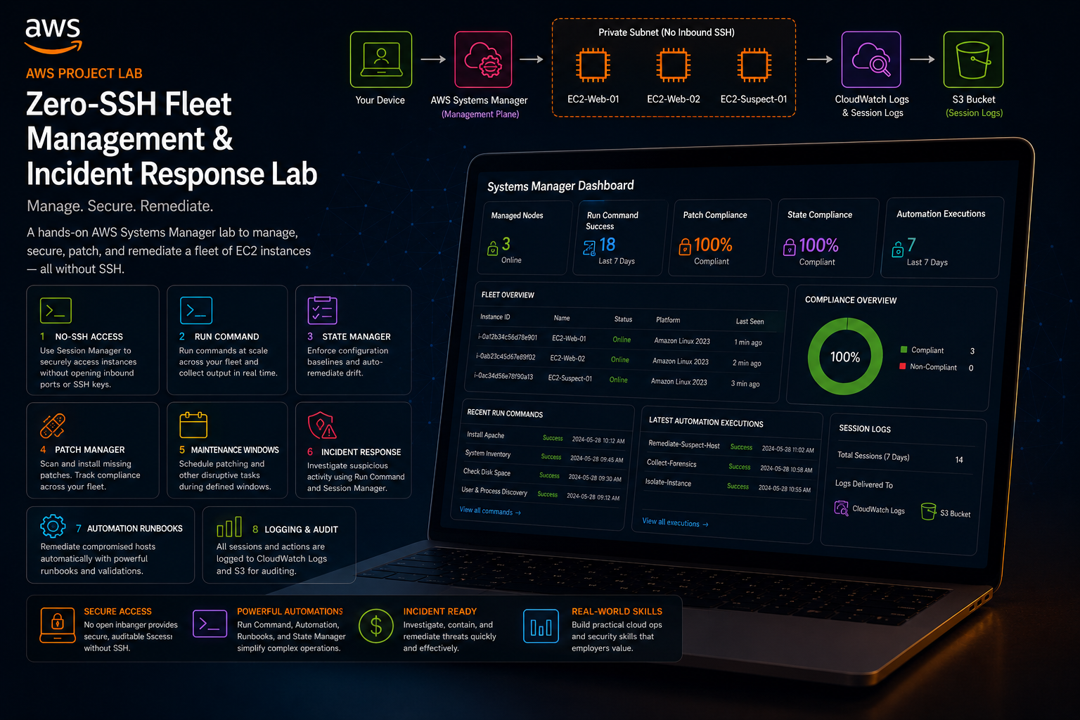 Zero-SSH Fleet Management &amp; Incident Response