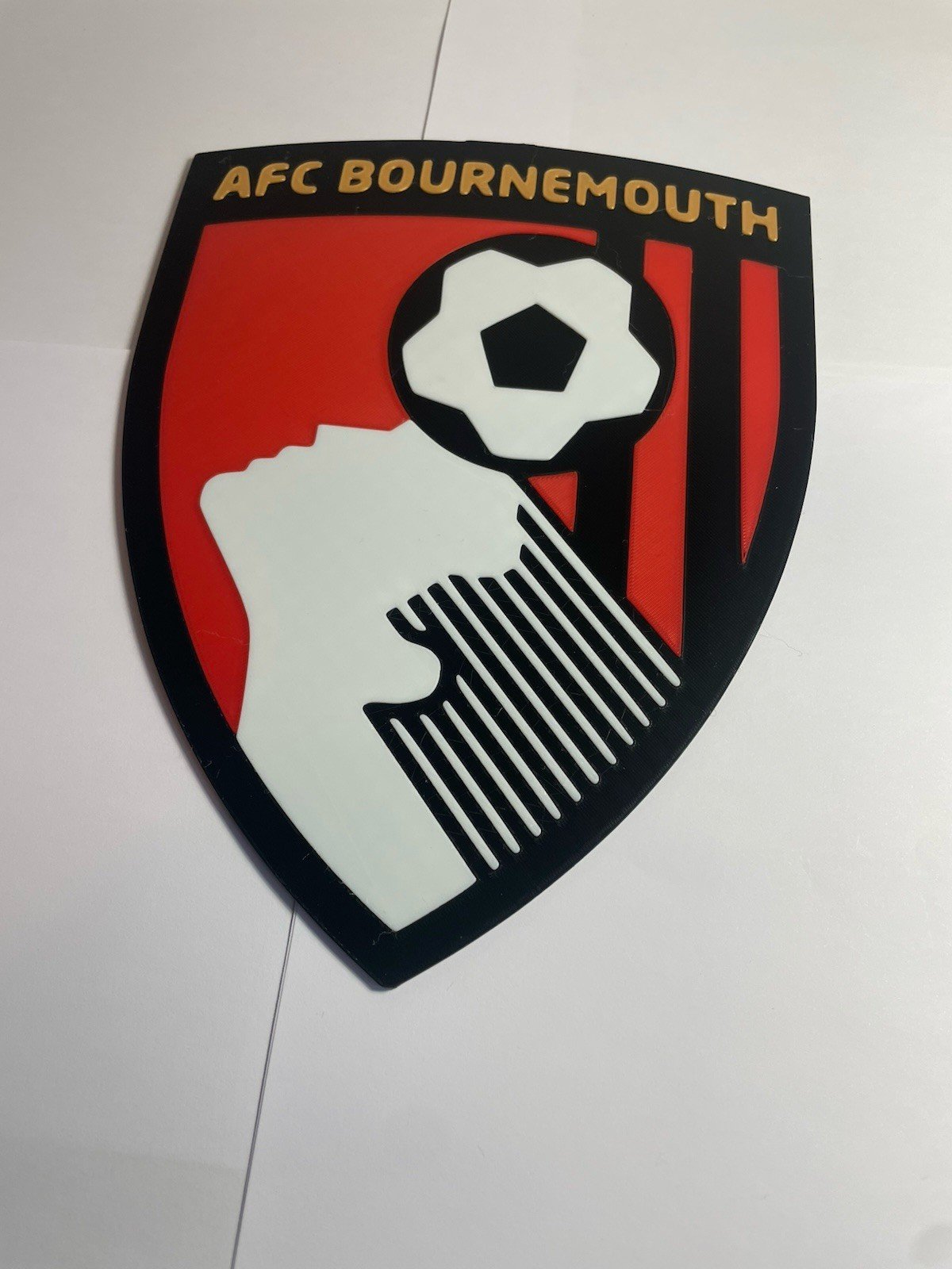 AFC Bournemouth badge 3D wall decor.