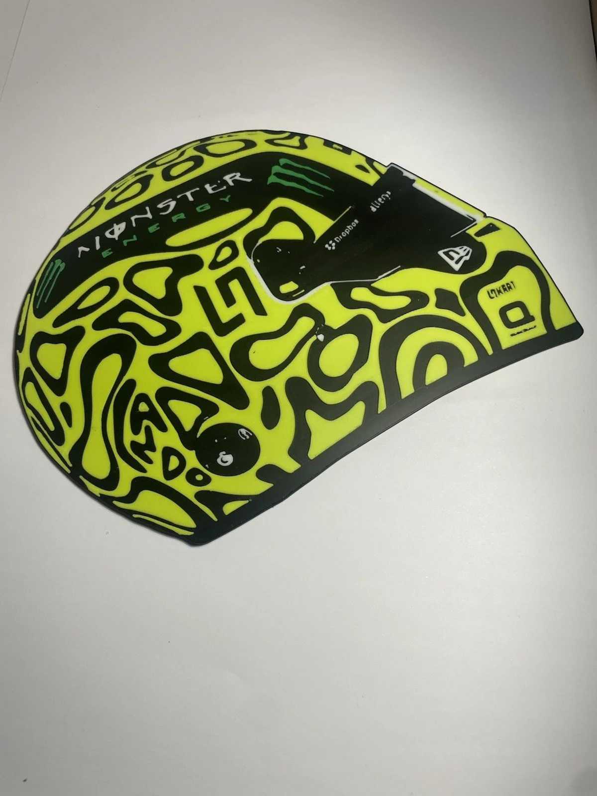 Lando Norris Helmet 3D printed wall art