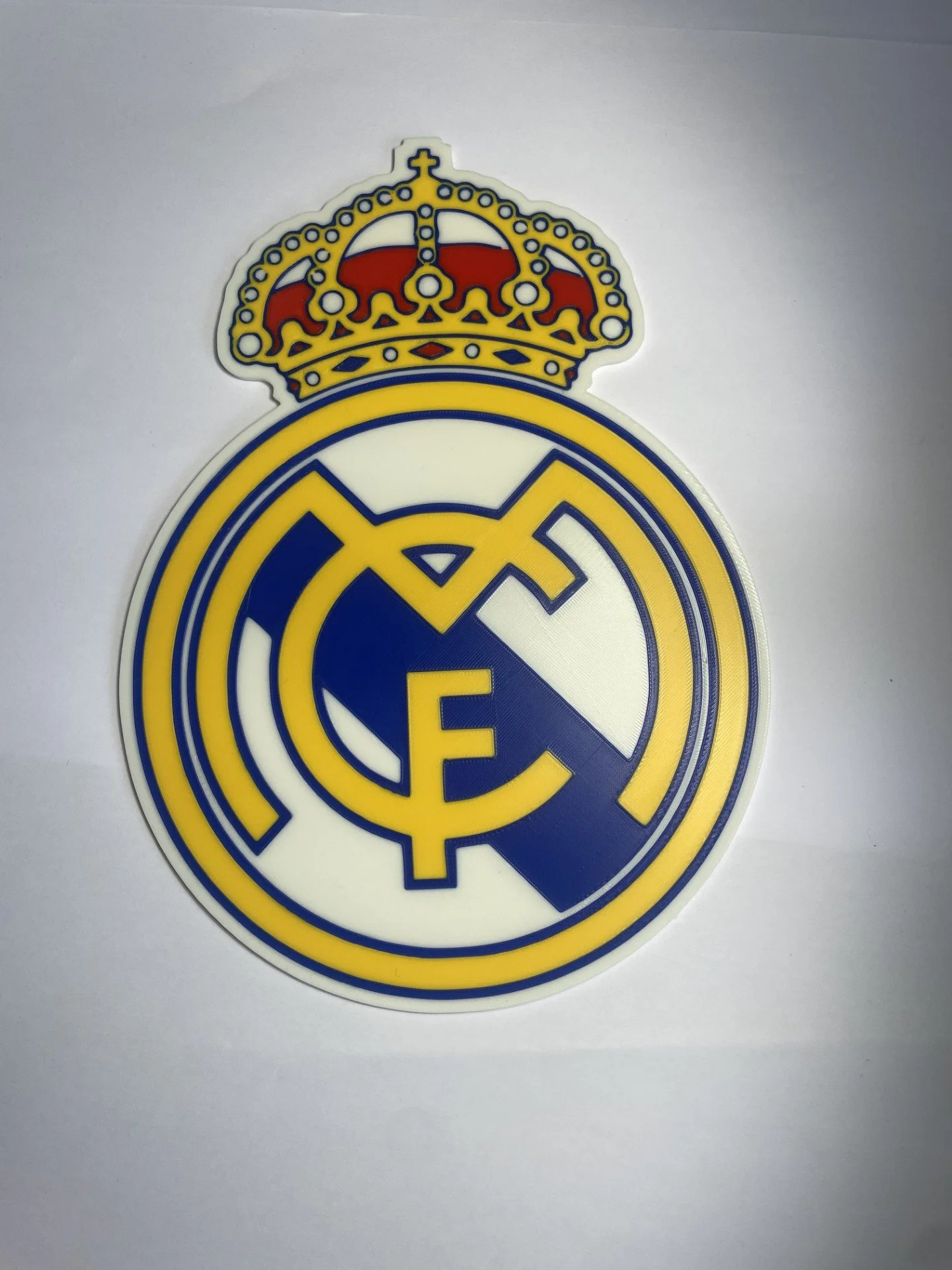 Real Madrid badge 3D wall decor.
