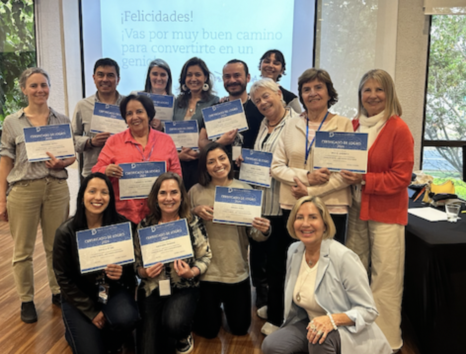 End ol neuroscience of change workshop  held in person in Vitacura Santiago Chile with group