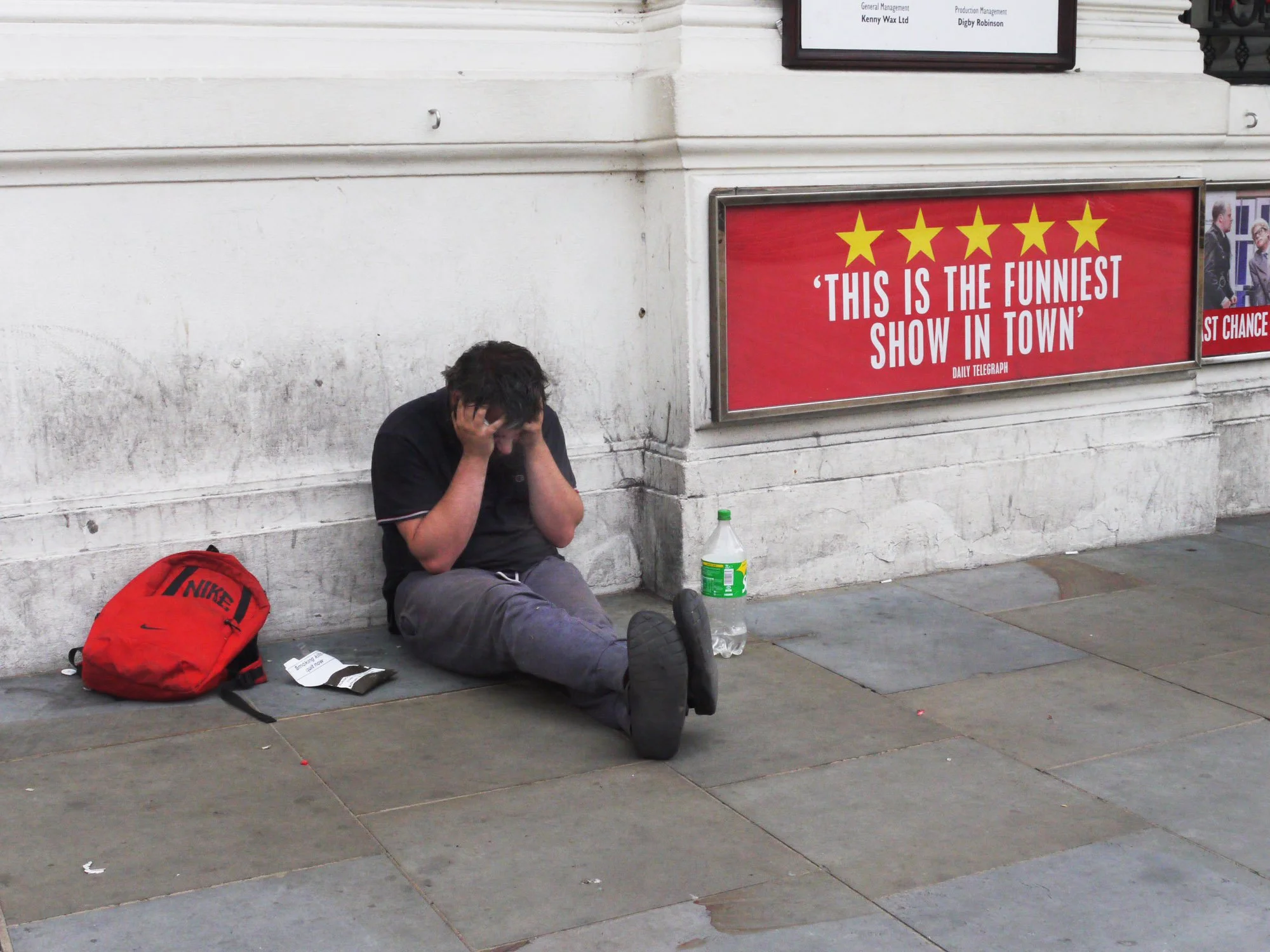 Bob Watkins  P1170837  23August 2020        Piccadilly man with head in hands    .jpg