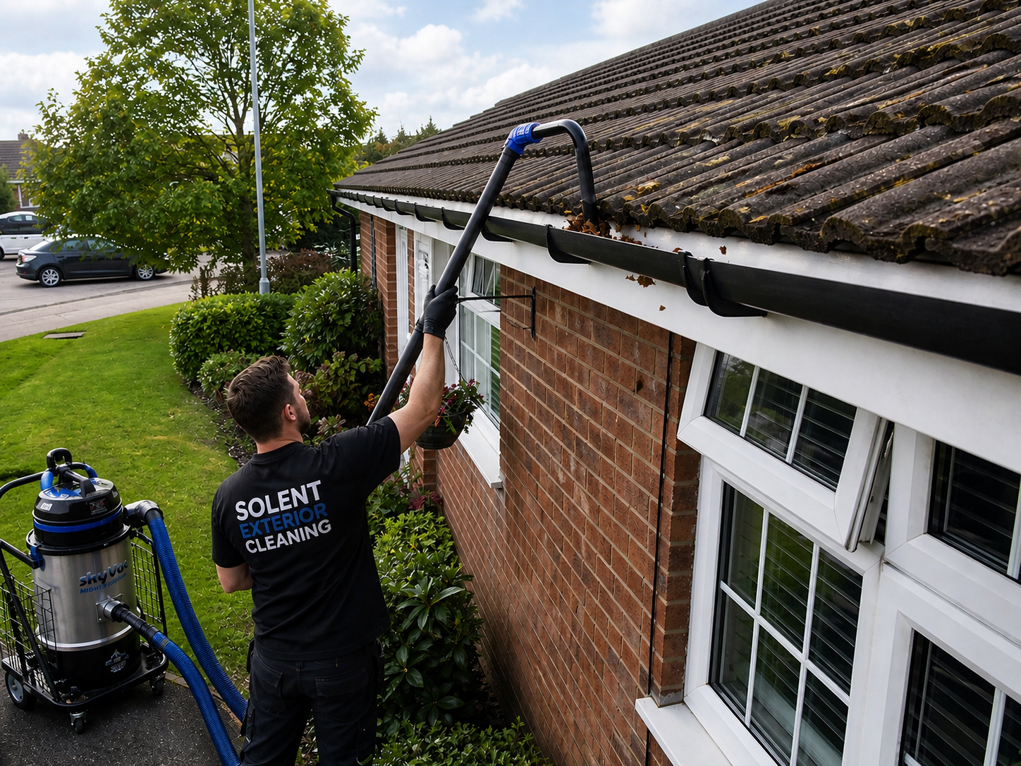 Gutter Unblocking and Vacuum From