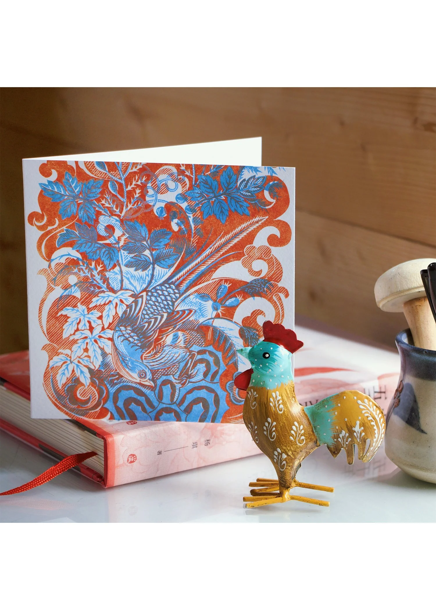 GREETING CARD - Pheasant and Rose Hips
