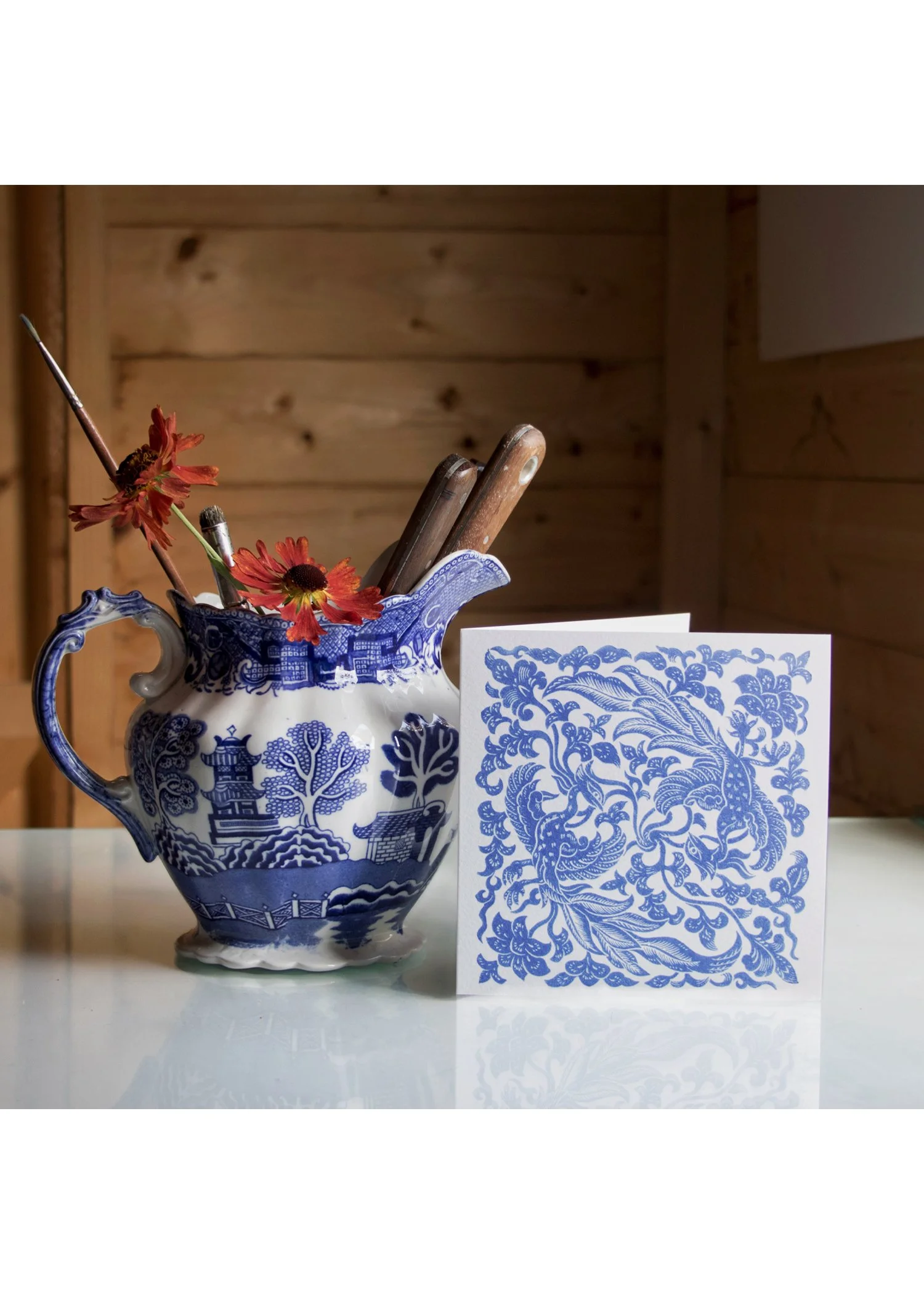 GREETING CARD - Chinese Phoenixes