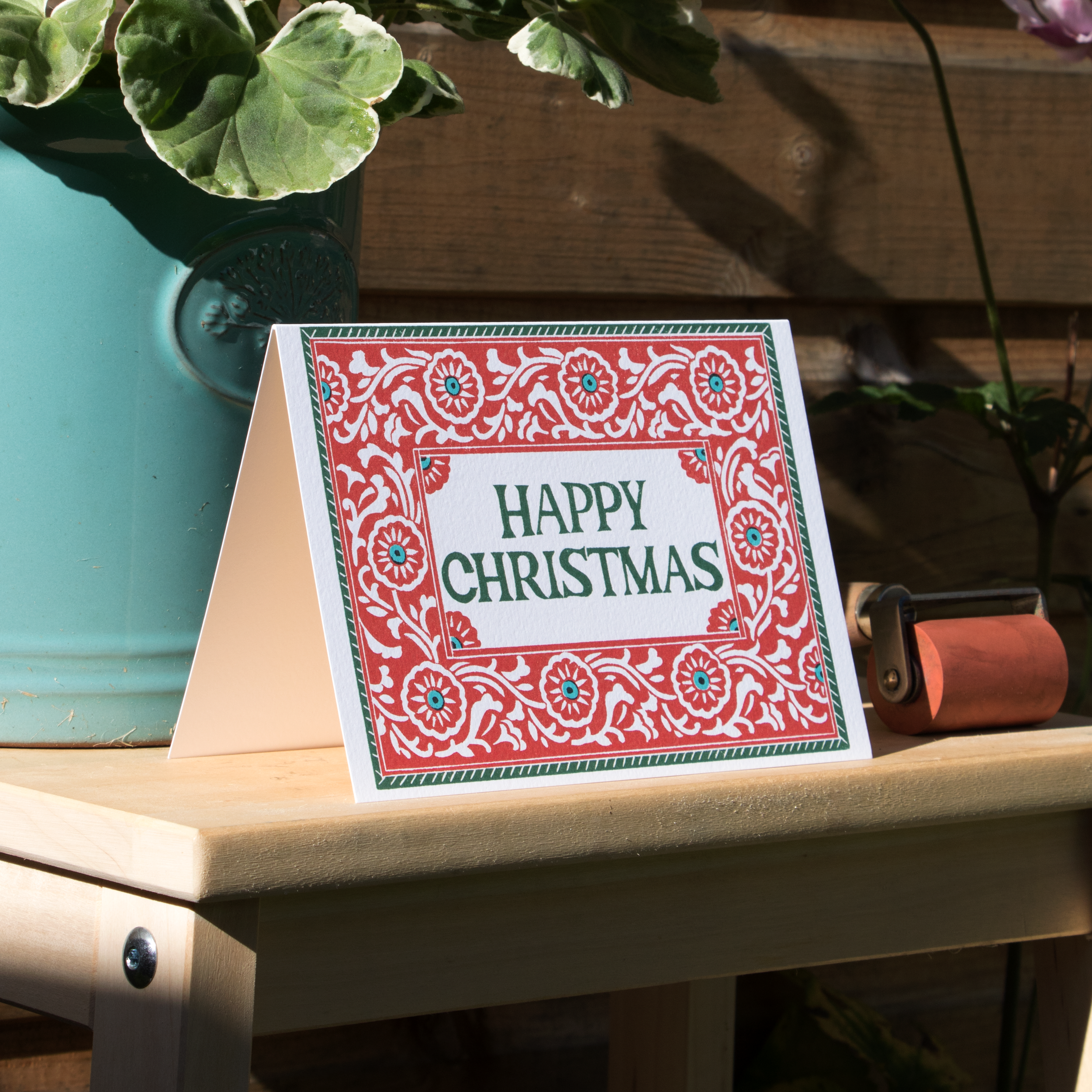 CHRISTMAS CARD  - Red and Green