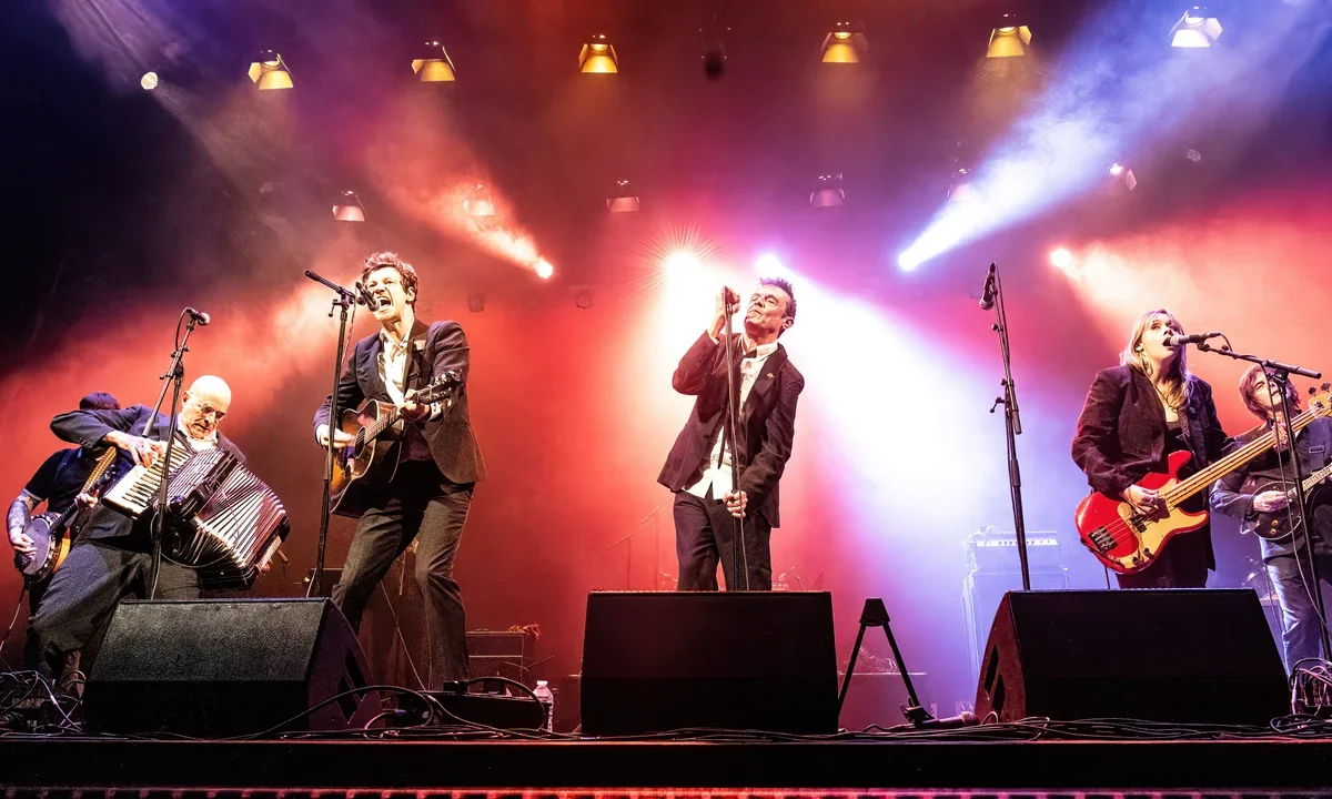The Pogues performing live