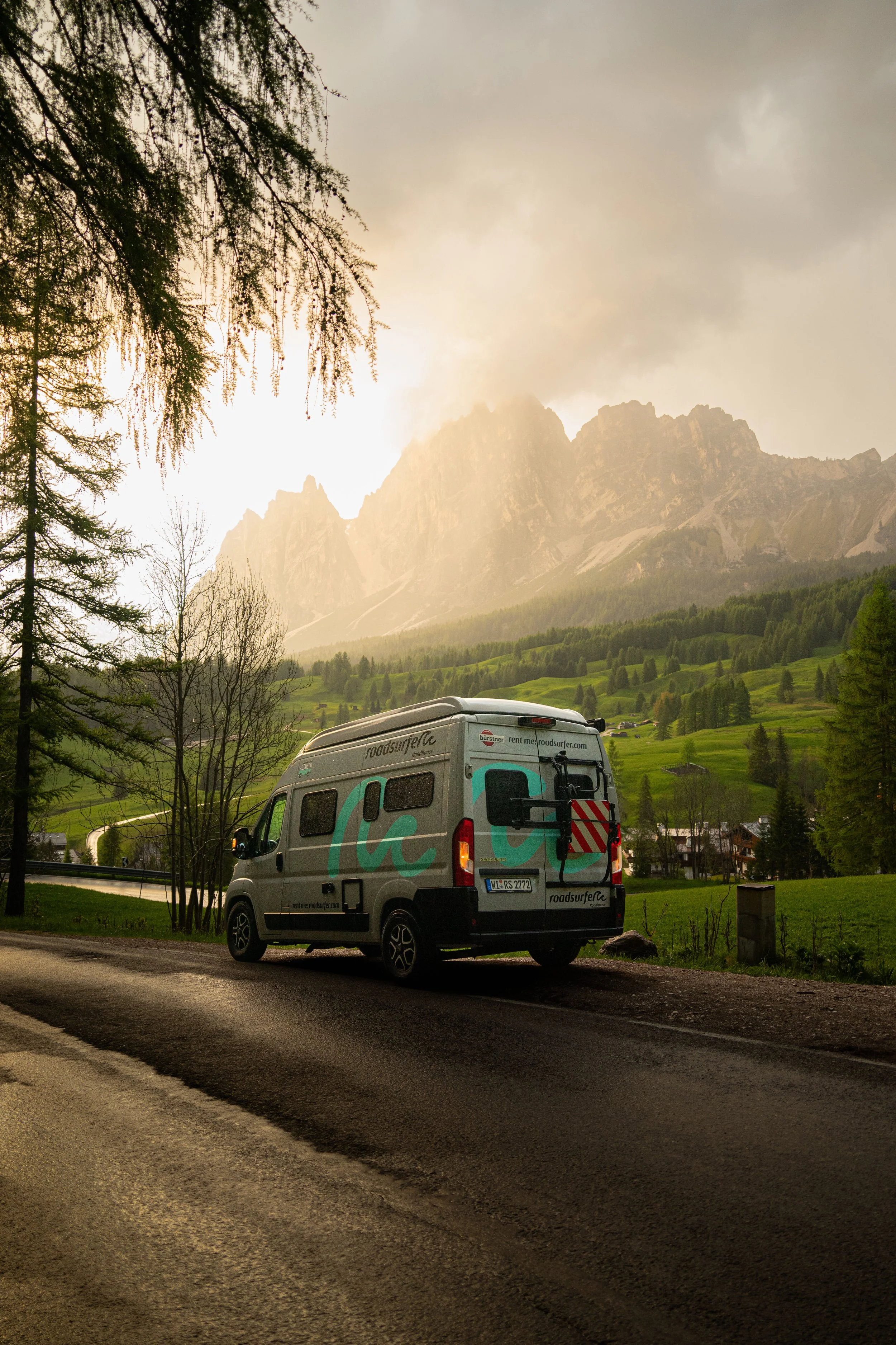 Camper en Dolomitas