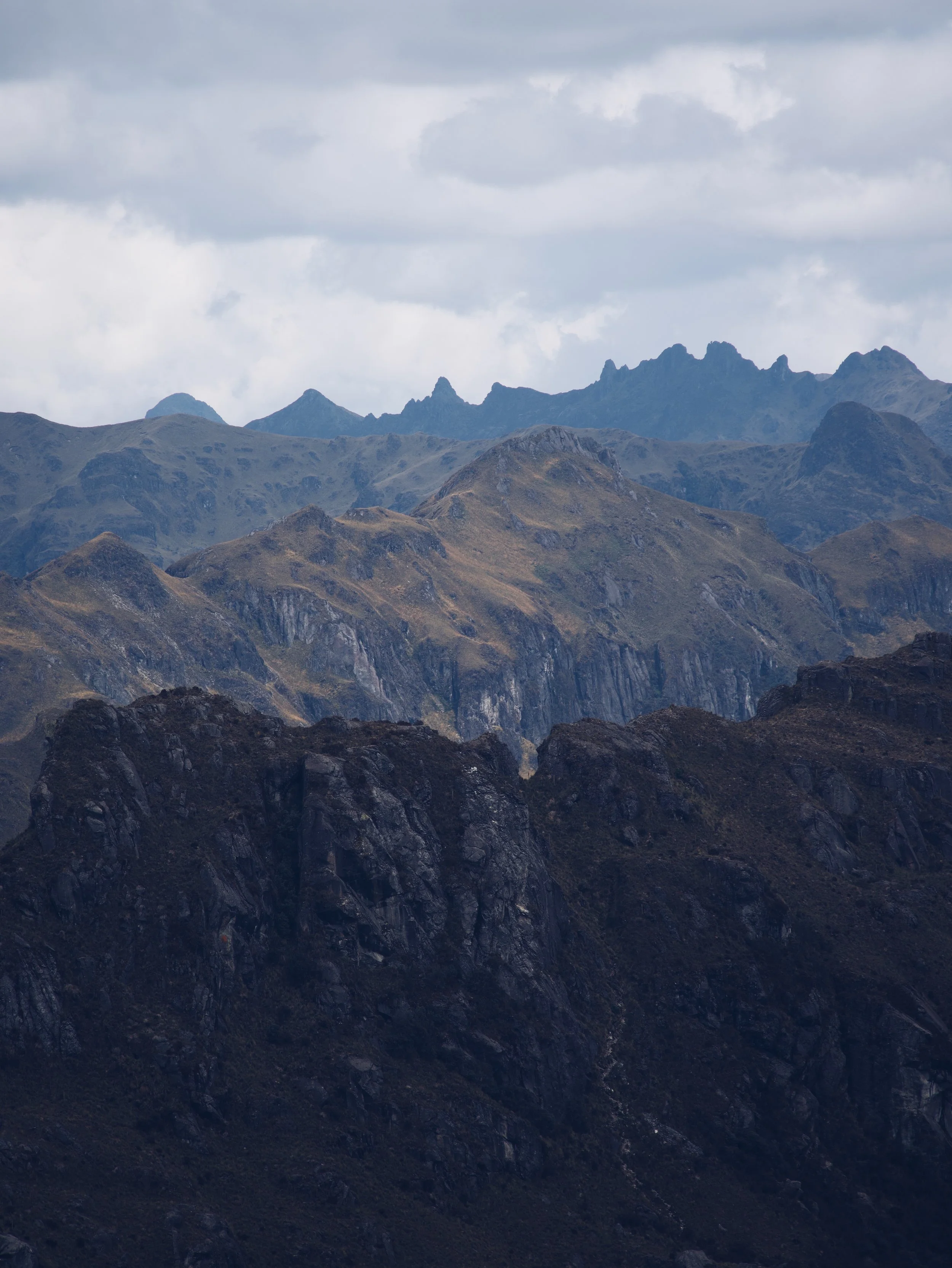 Montañas en el Parque Nacional El Cajas