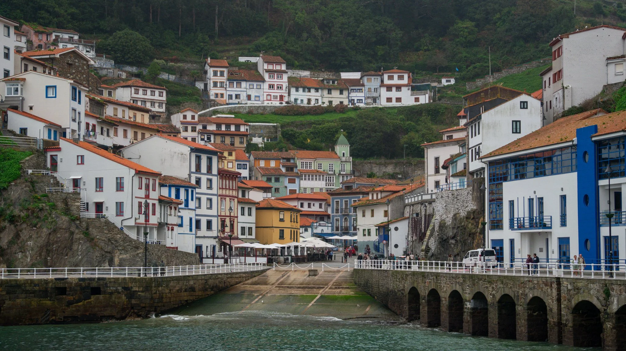 Vista del pueblo de Cudillero, Asturias