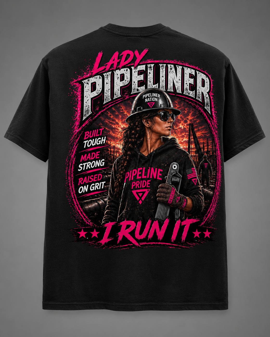 Lady Pipeliner 'I Run It' Unisex T-Shirt