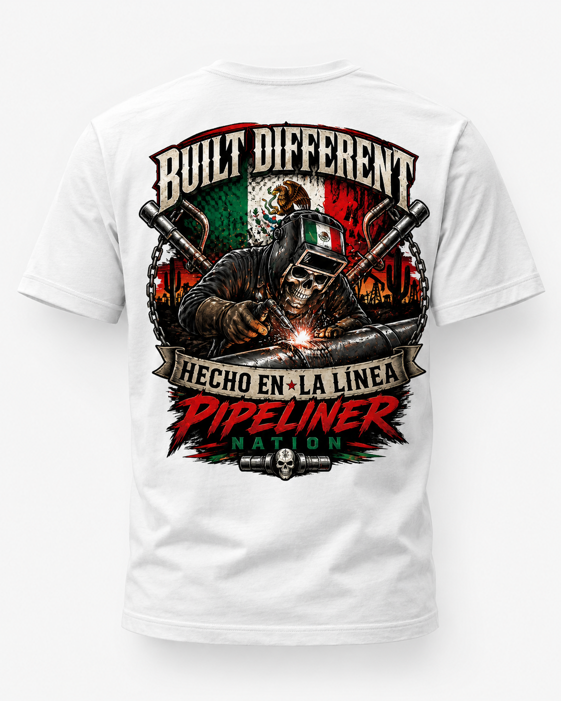 Built Different Pipeliner Nation Cotton T-Shirt