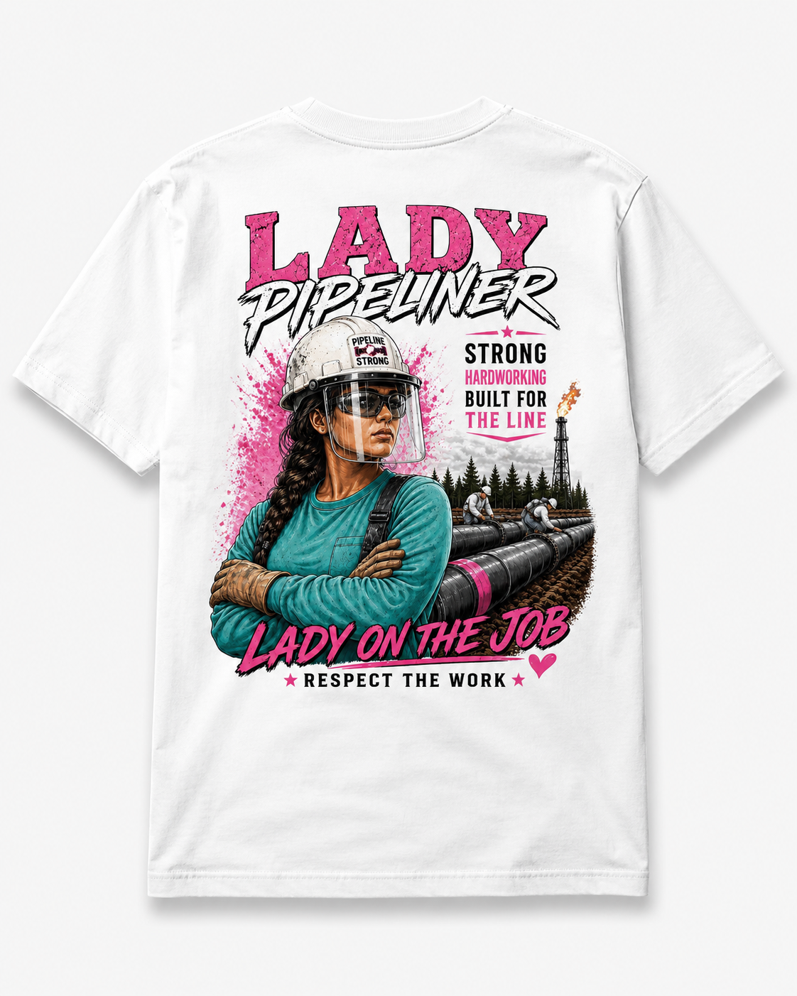 Lady Pipeliner 'On the Job' T-Shirt