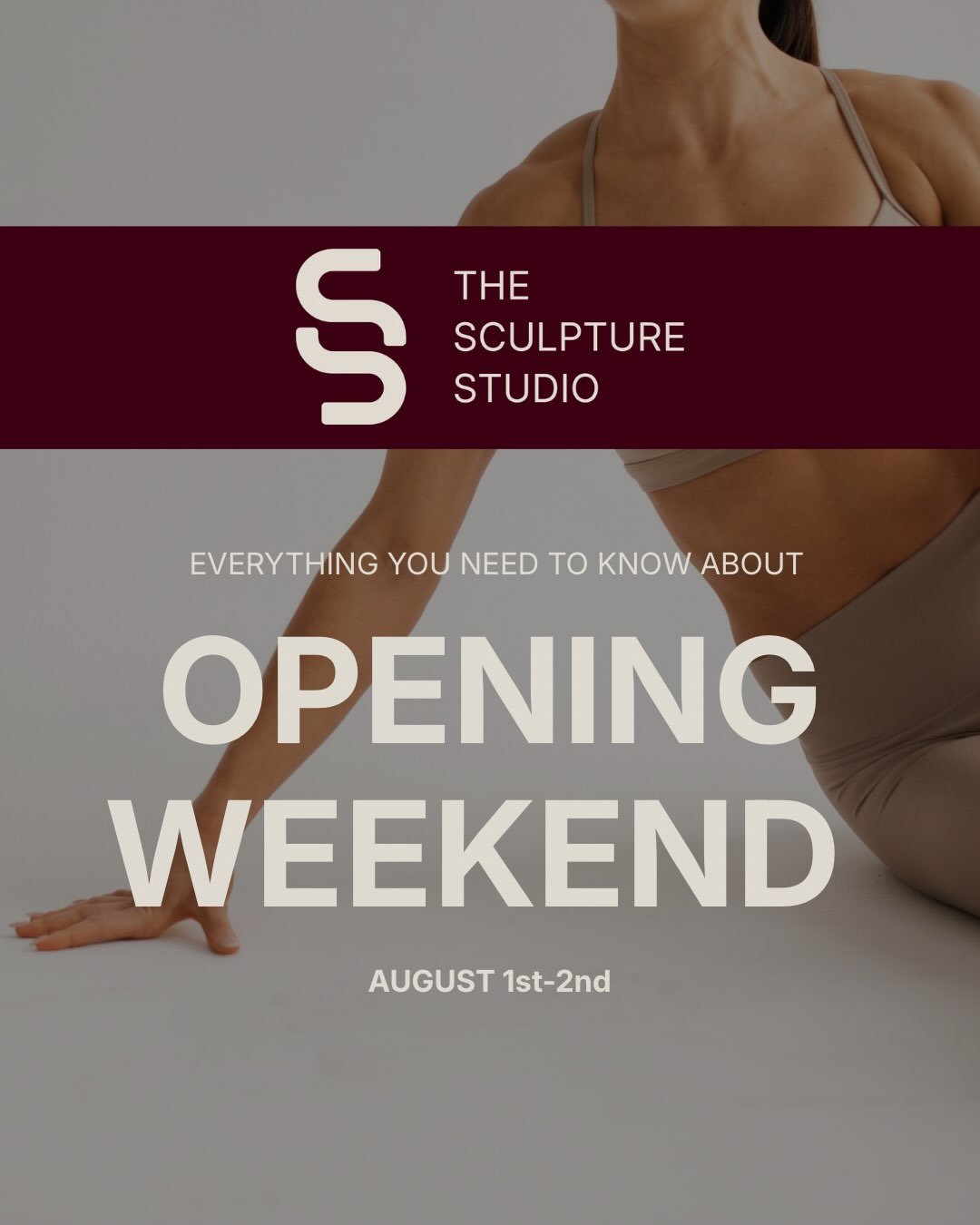 BOOKING IS LIVE! 

Soft Opening Weekend is here. 
&bull; August 1-2
&bull; Every class is FREE 

Claim your spot now through the link in our bio.