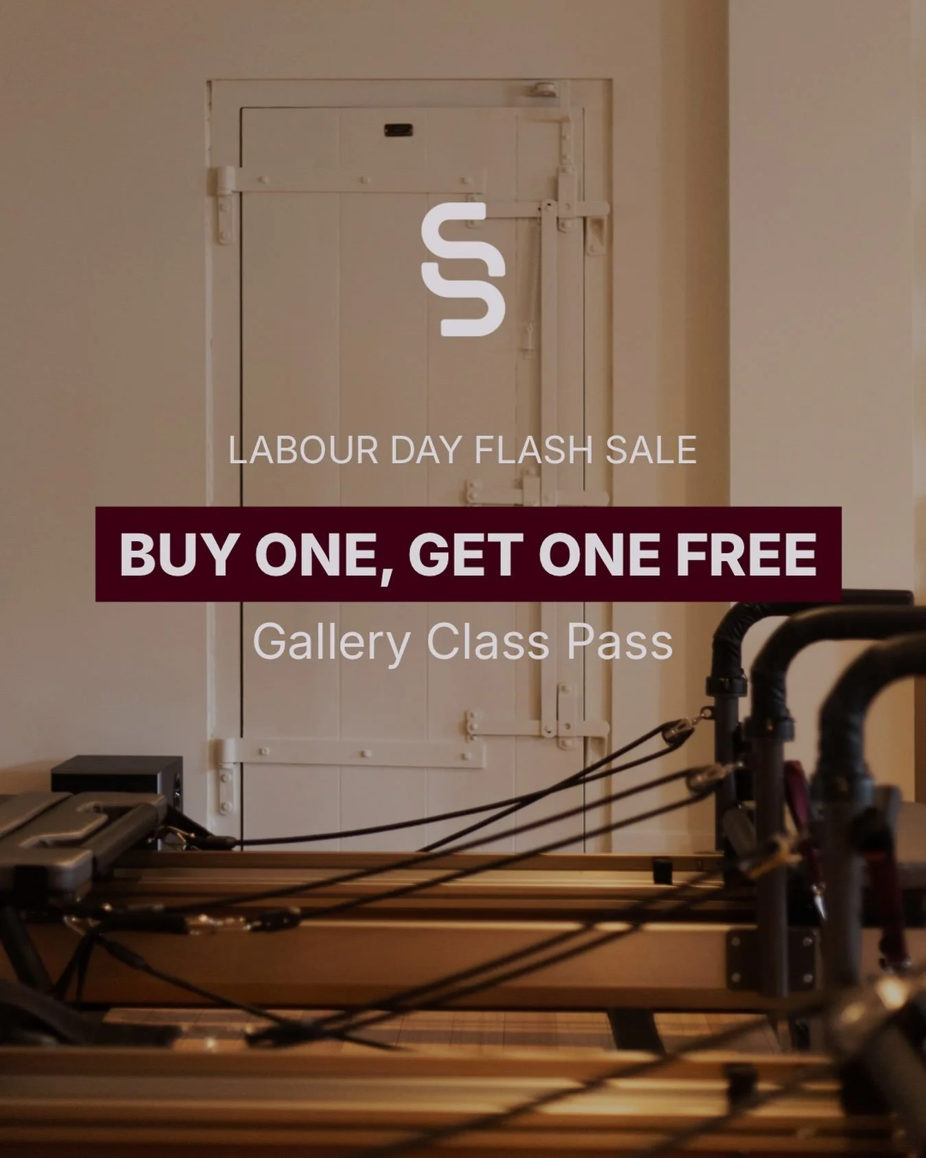 A long-weekend treat, on us!

Buy one Reformer class in The Gallery, get one FREE. September 4&ndash;7 only.

Purchase the Labour Day Gallery BOGO and use code DOUBLEUP at checkout.

Happy Labour Day!