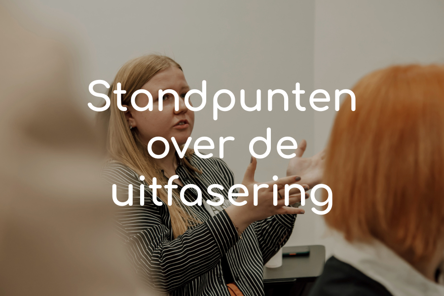Wie vindt wat? Standpunten in het debat over de uitfasering