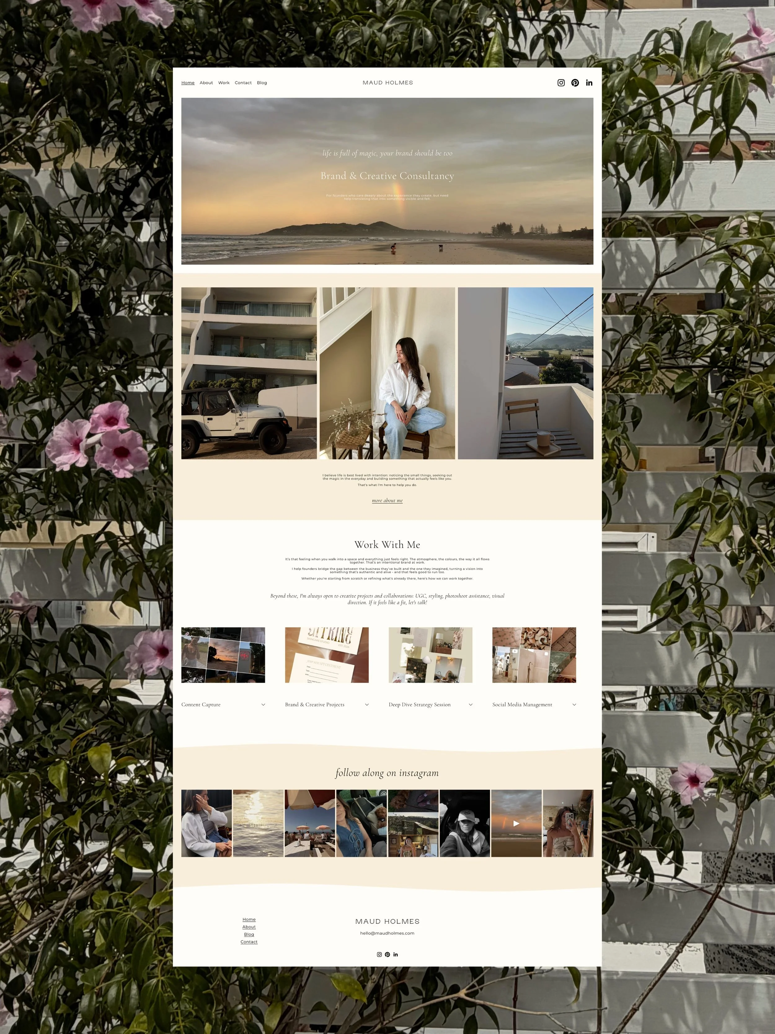 And she&rsquo;s live ✨ 

Having a proper little corner of the internet for my business was always the plan, and this week felt like the right time to make it happen. 

maudholmes.com - come and say hello 💫