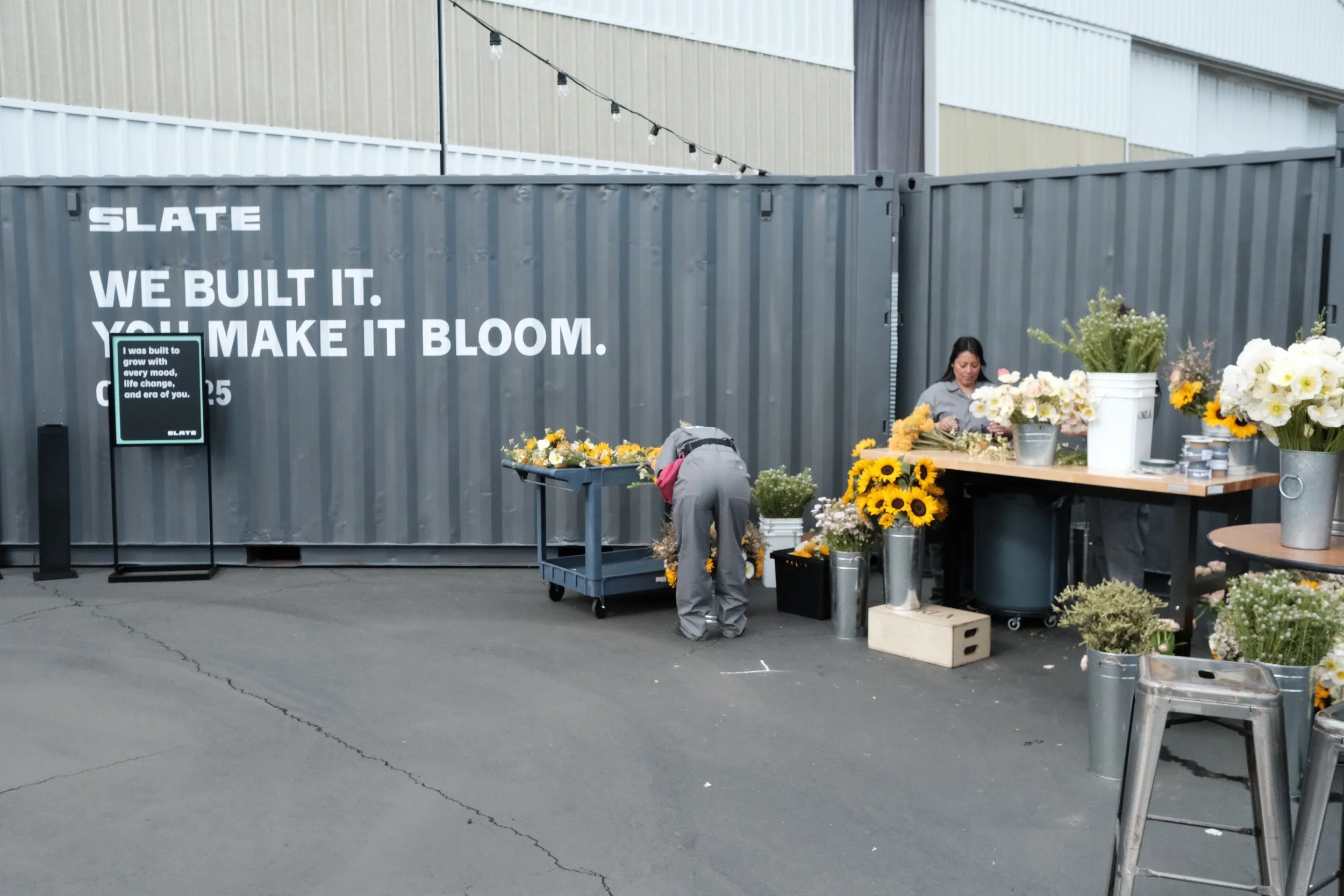 Flower power at the big reveal